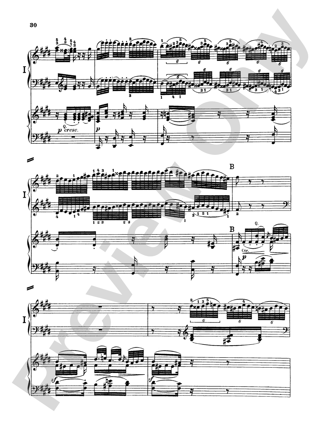 Beethoven: Piano Concerto No. 3 in C Minor, Opus 37: Piano Duo (2 Pianos, 4 Hands) Book (2 copies required)