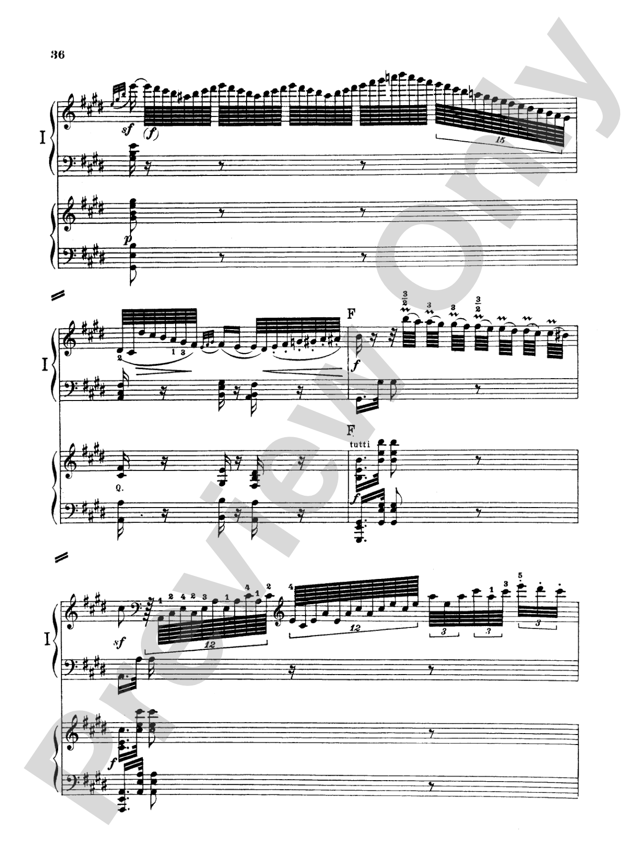 Beethoven: Piano Concerto No. 3 in C Minor, Opus 37: Piano Duo (2 Pianos, 4 Hands) Book (2 copies required)
