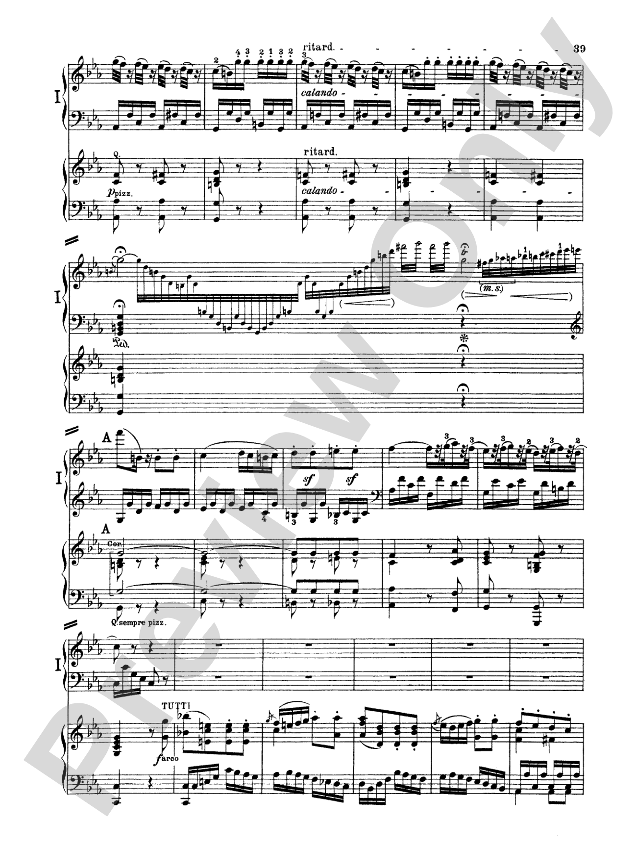 Beethoven: Piano Concerto No. 3 in C Minor, Opus 37: Piano Duo (2 Pianos, 4 Hands) Book (2 copies required)
