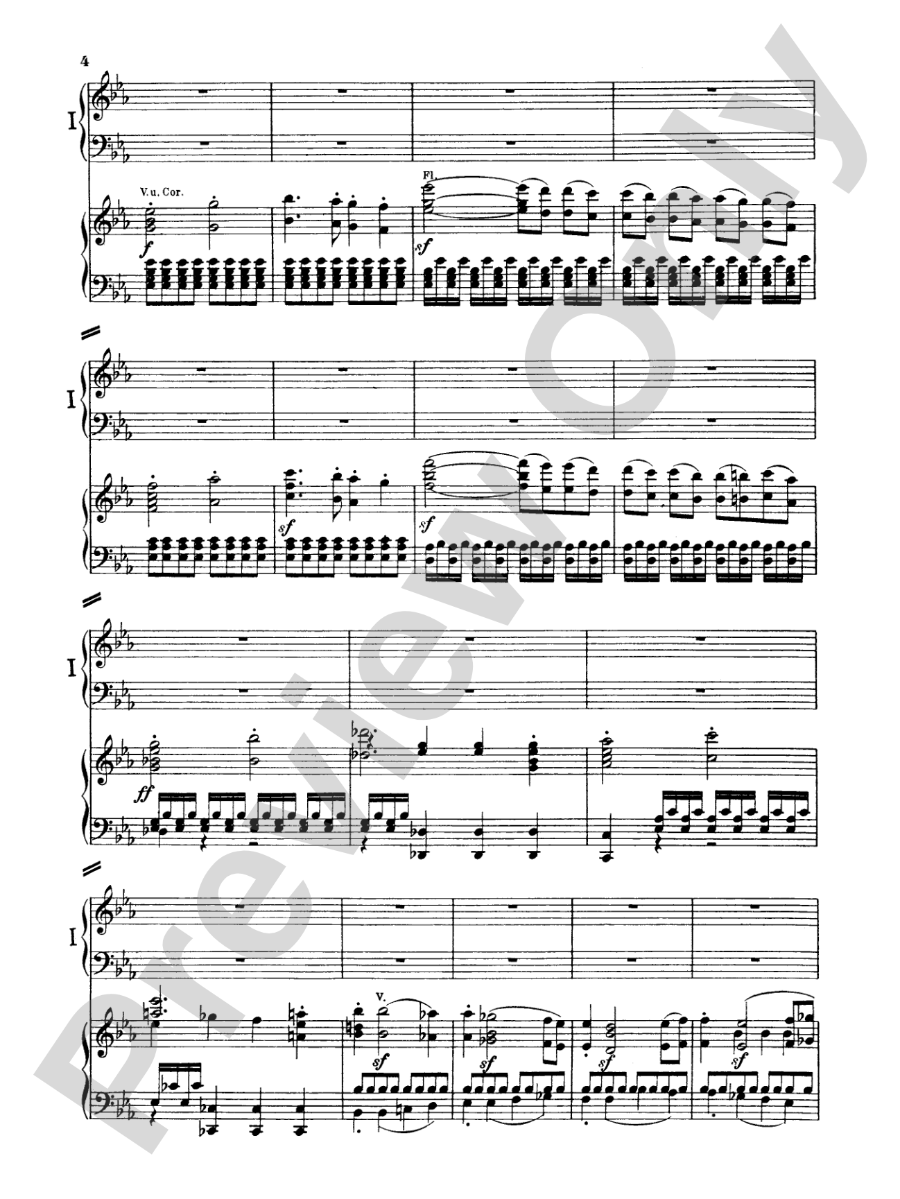 Beethoven: Piano Concerto No. 3 in C Minor, Opus 37: Piano Duo (2 Pianos, 4 Hands) Book (2 copies required)