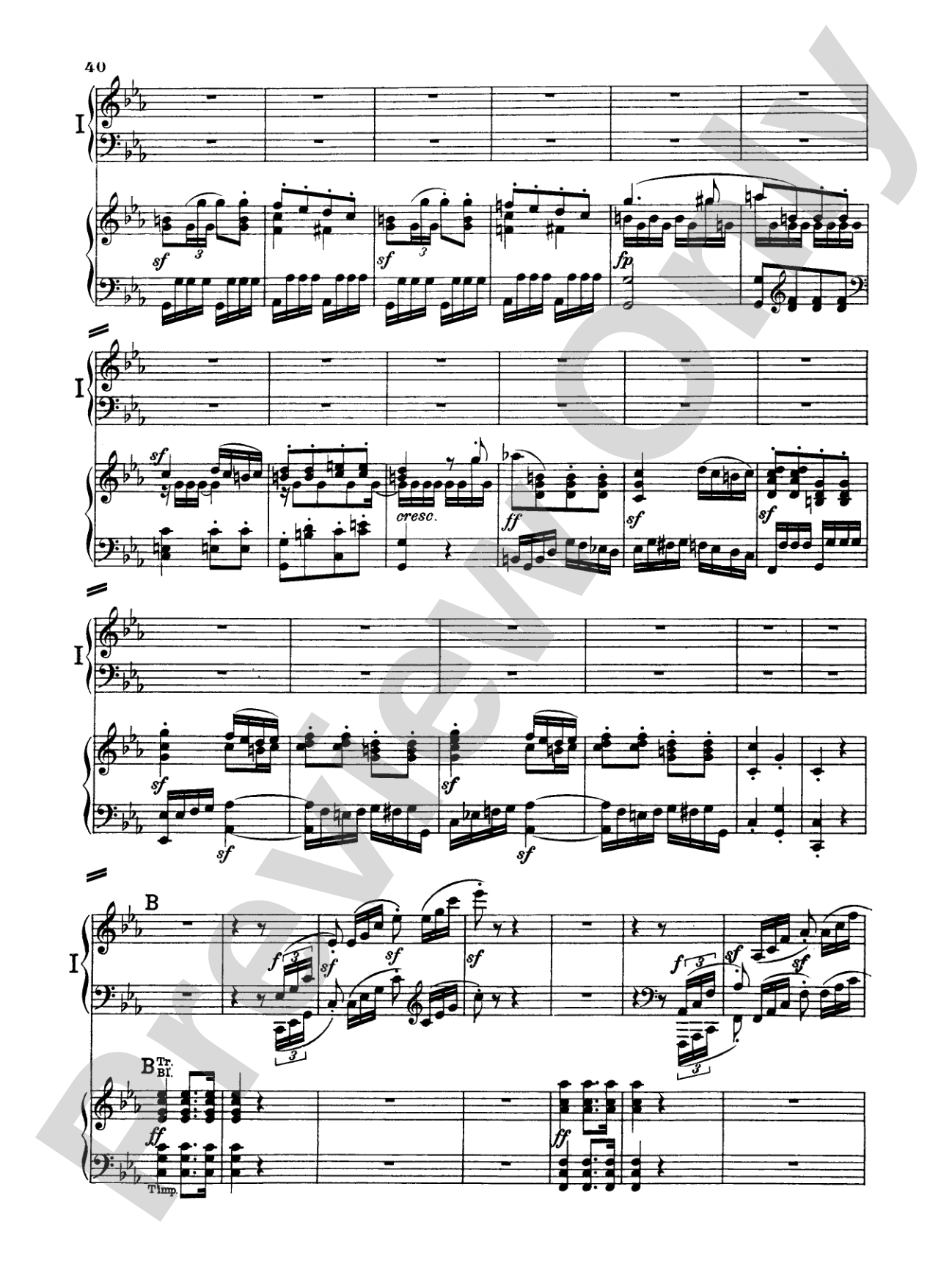 Beethoven: Piano Concerto No. 3 in C Minor, Opus 37: Piano Duo (2 Pianos, 4 Hands) Book (2 copies required)