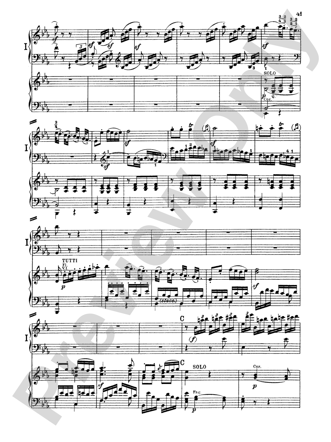 Beethoven: Piano Concerto No. 3 in C Minor, Opus 37: Piano Duo (2 Pianos, 4 Hands) Book (2 copies required)