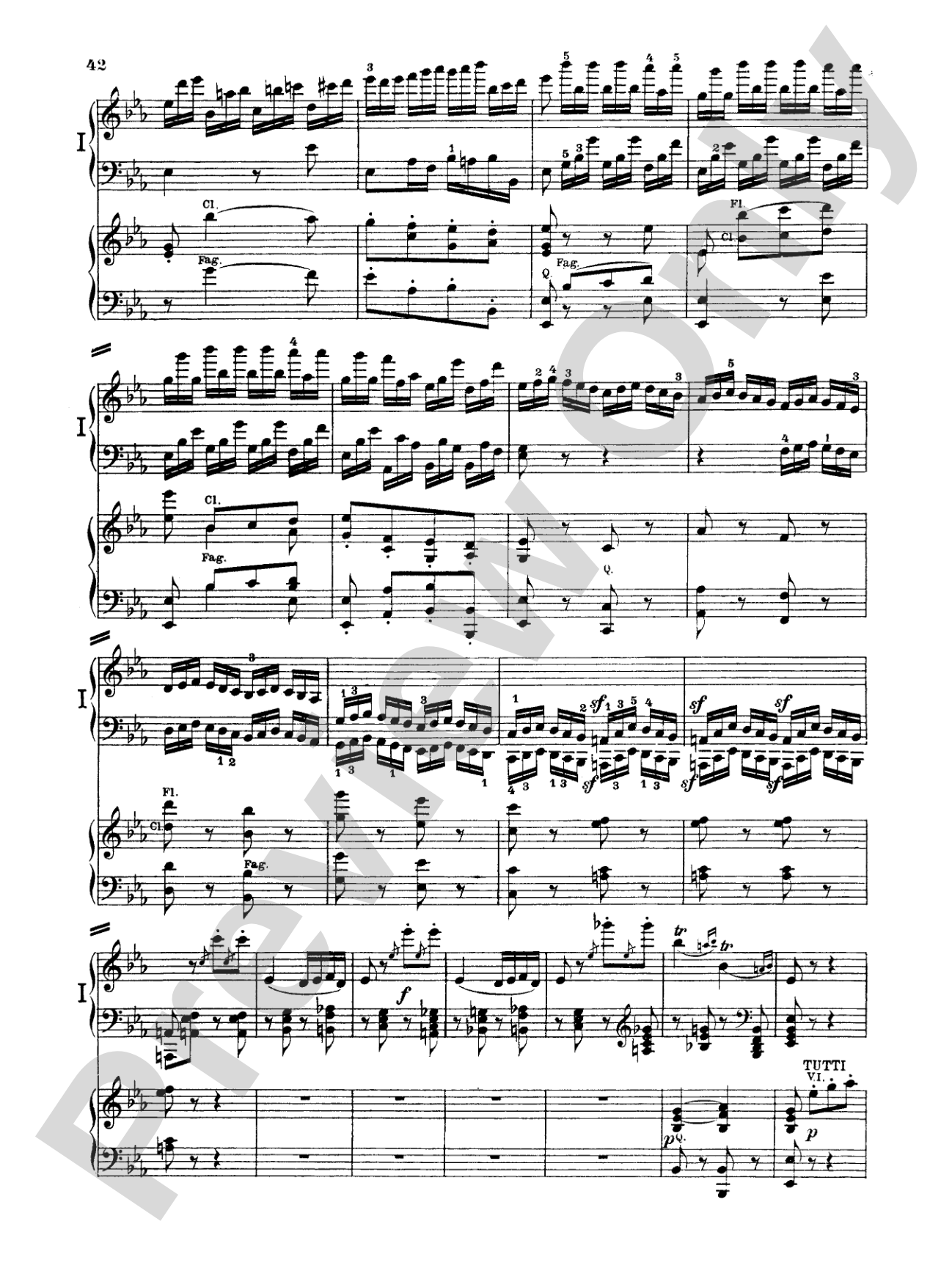 Beethoven: Piano Concerto No. 3 in C Minor, Opus 37: Piano Duo (2 Pianos, 4 Hands) Book (2 copies required)