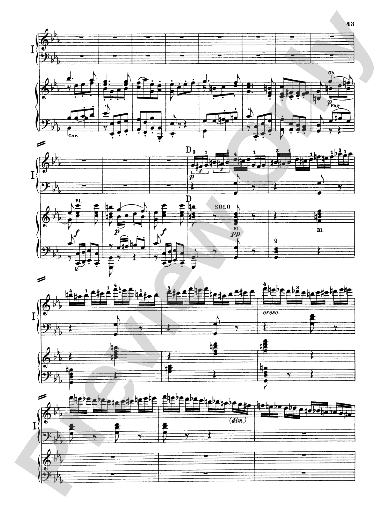 Beethoven: Piano Concerto No. 3 in C Minor, Opus 37: Piano Duo (2 Pianos, 4 Hands) Book (2 copies required)