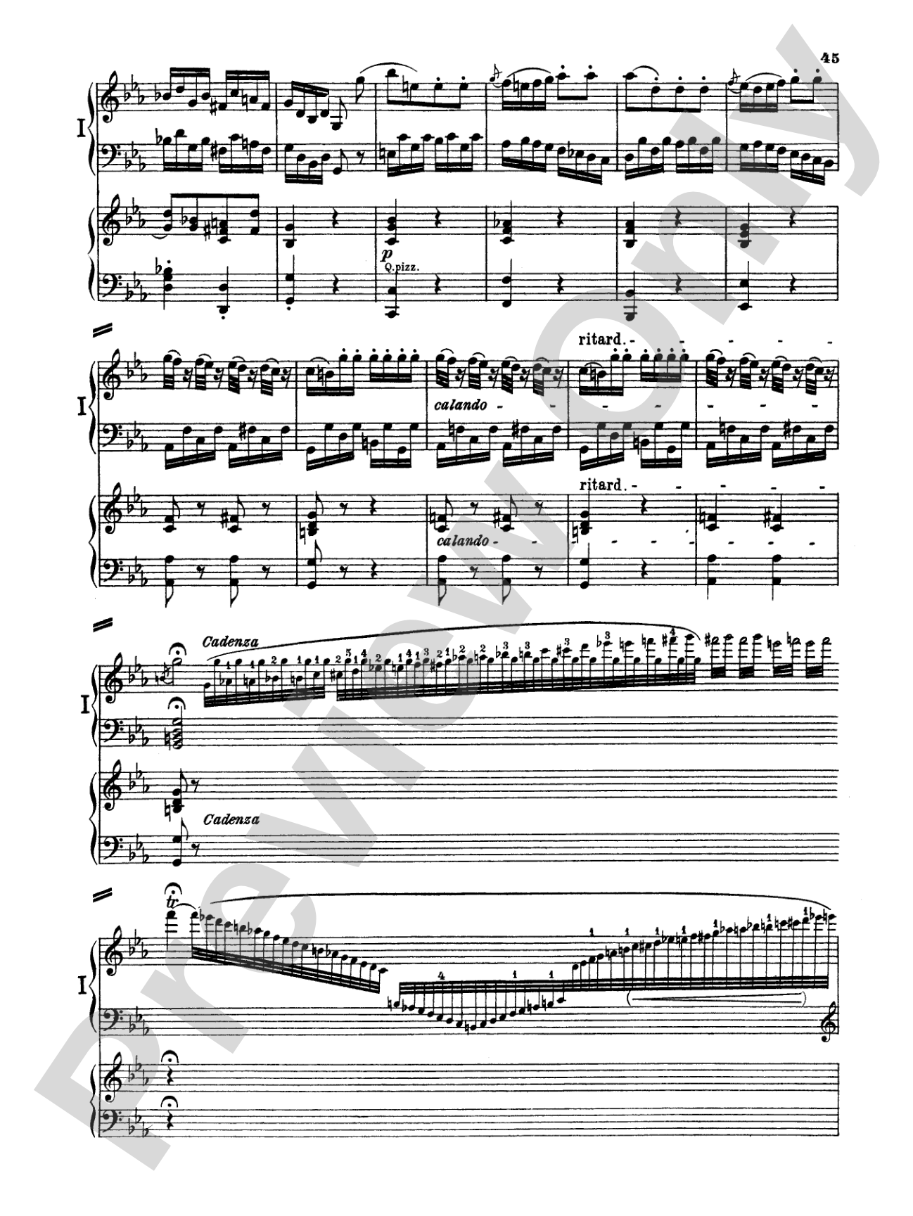 Beethoven: Piano Concerto No. 3 in C Minor, Opus 37: Piano Duo (2 Pianos, 4 Hands) Book (2 copies required)
