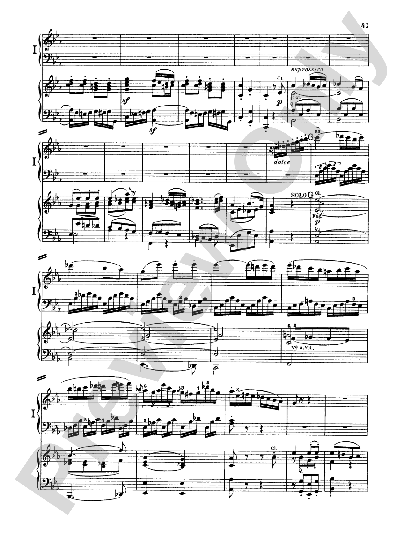 Beethoven: Piano Concerto No. 3 in C Minor, Opus 37: Piano Duo (2 Pianos, 4 Hands) Book (2 copies required)