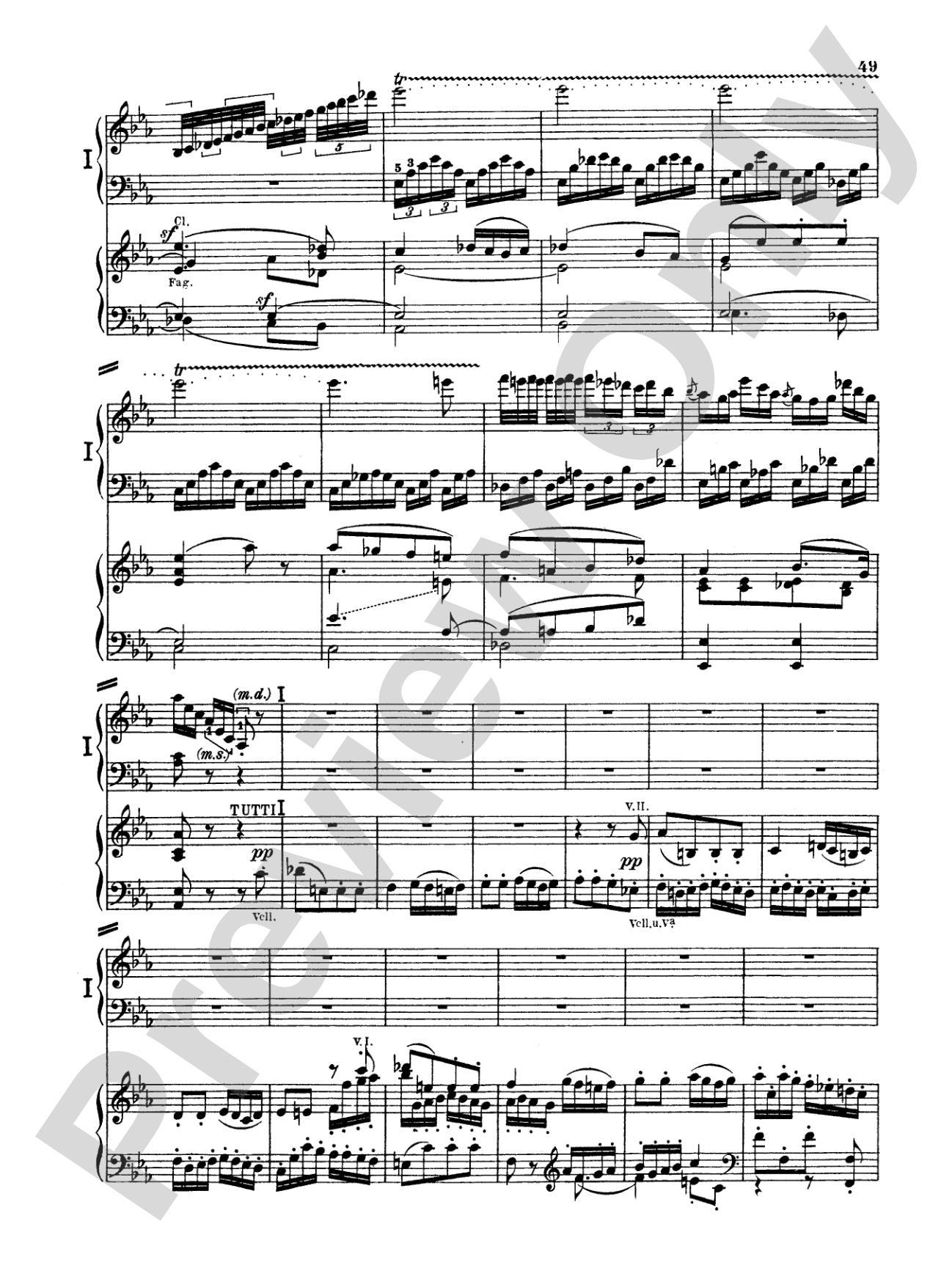 Beethoven: Piano Concerto No. 3 in C Minor, Opus 37: Piano Duo (2 Pianos, 4 Hands) Book (2 copies required)
