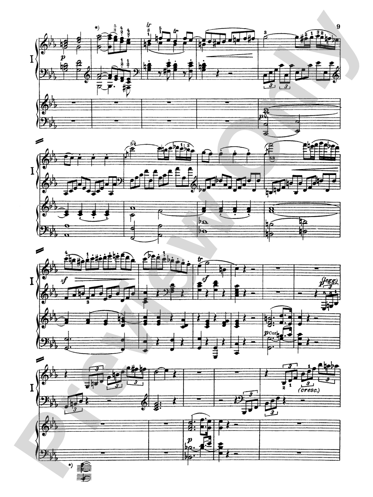 Beethoven: Piano Concerto No. 3 in C Minor, Opus 37: Piano Duo (2 Pianos, 4 Hands) Book (2 copies required)