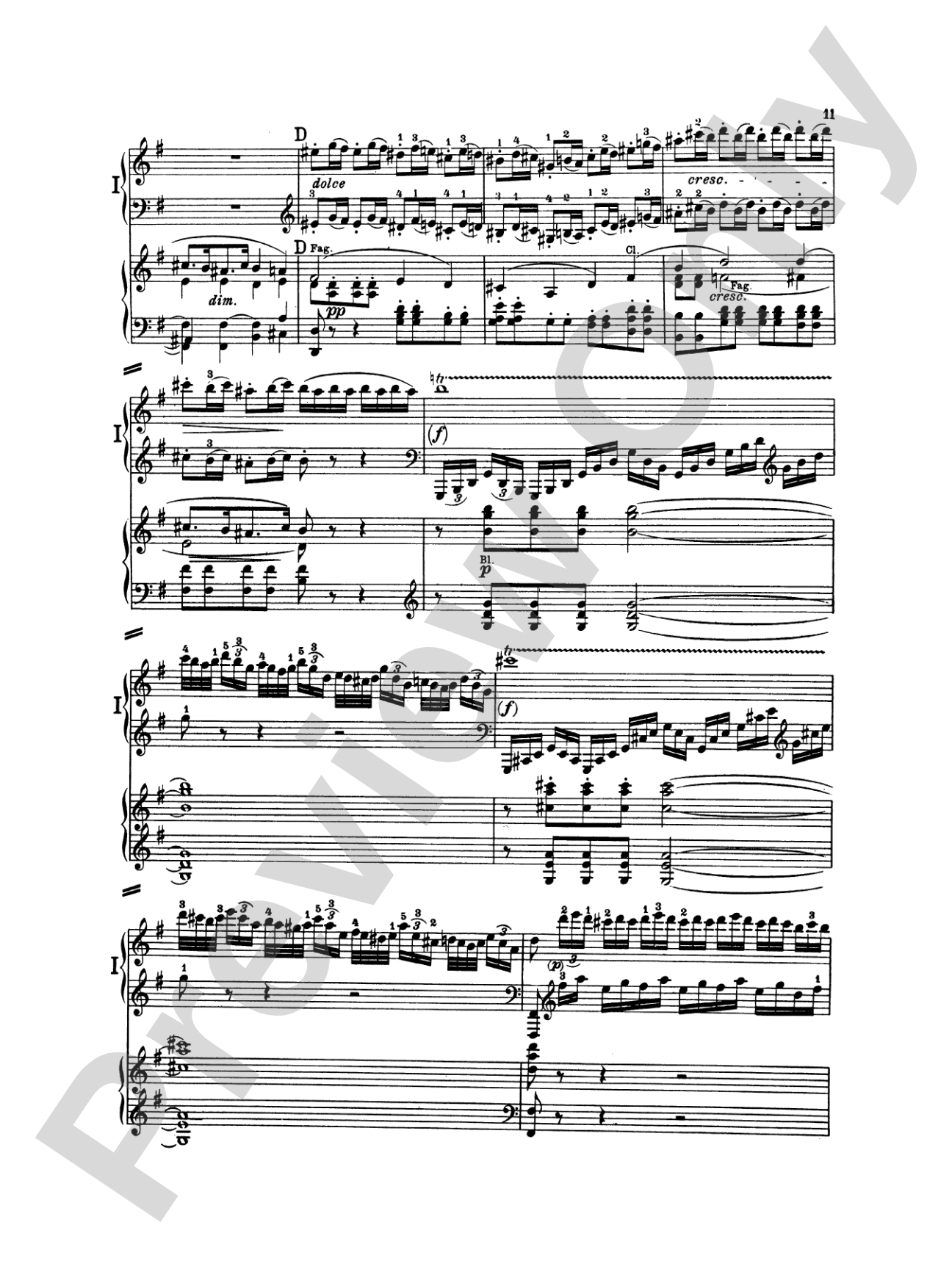 Beethoven: Piano Concerto No. 4 in G Major, Opus 58: Piano Duo (2 Pianos, 4 Hands) Book (2 copies required)