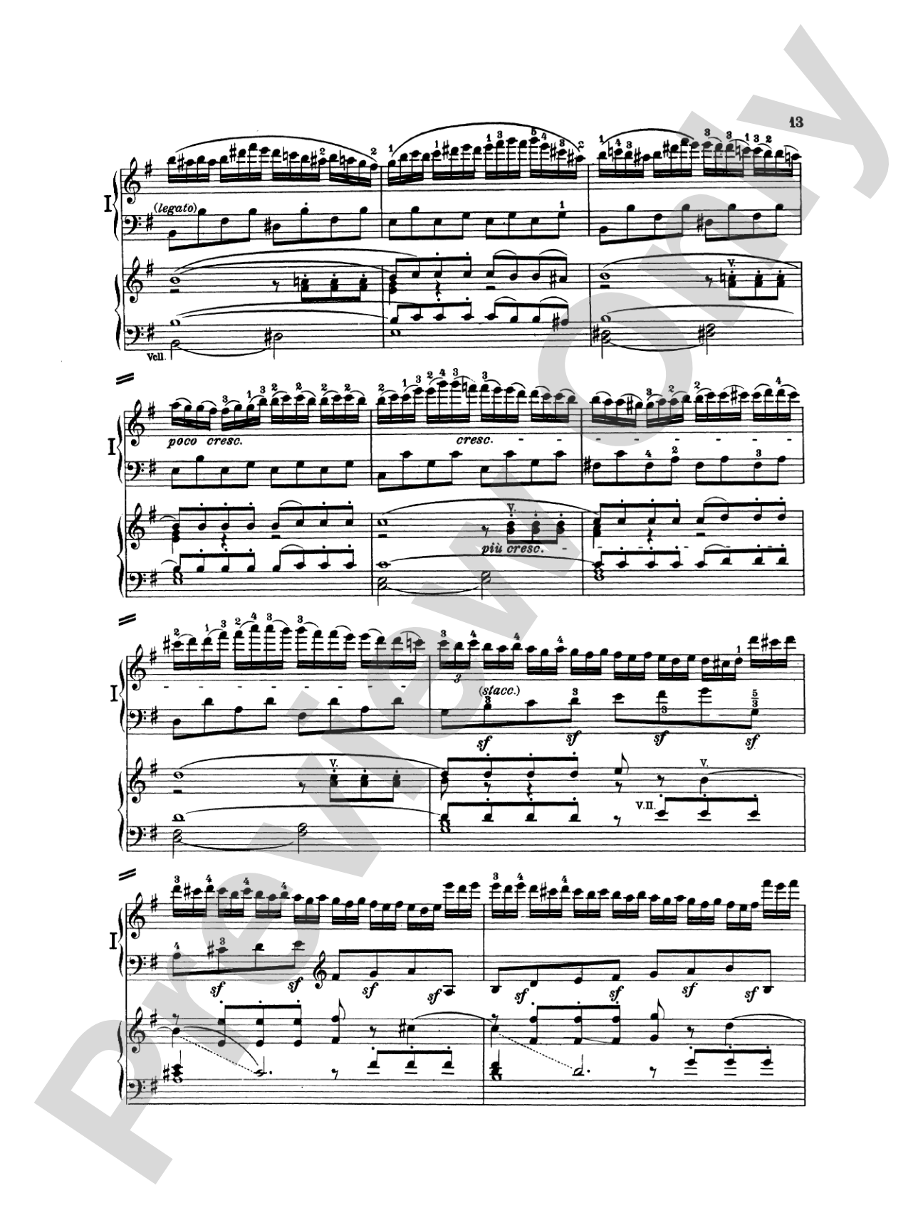 Beethoven: Piano Concerto No. 4 in G Major, Opus 58: Piano Duo (2 Pianos, 4 Hands) Book (2 copies required)