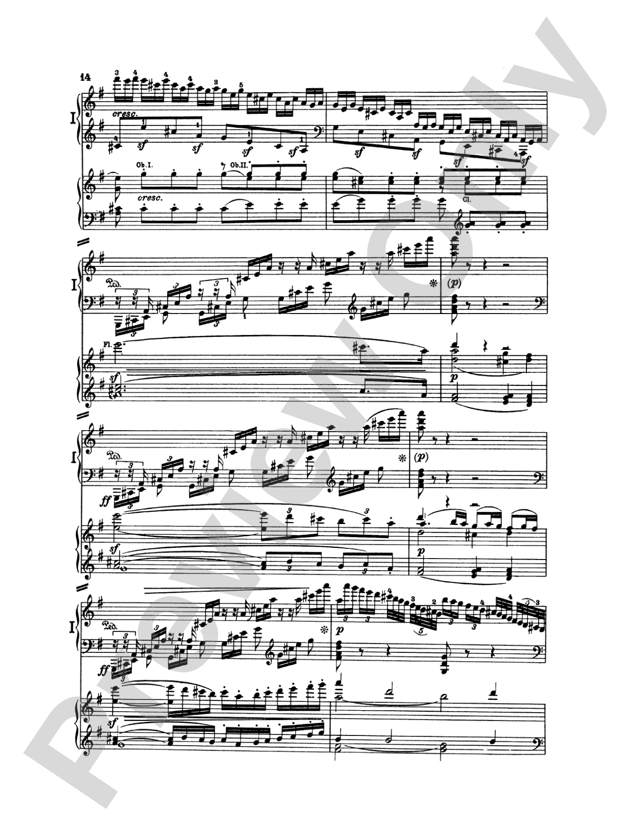 Beethoven: Piano Concerto No. 4 in G Major, Opus 58: Piano Duo (2 Pianos, 4 Hands) Book (2 copies required)