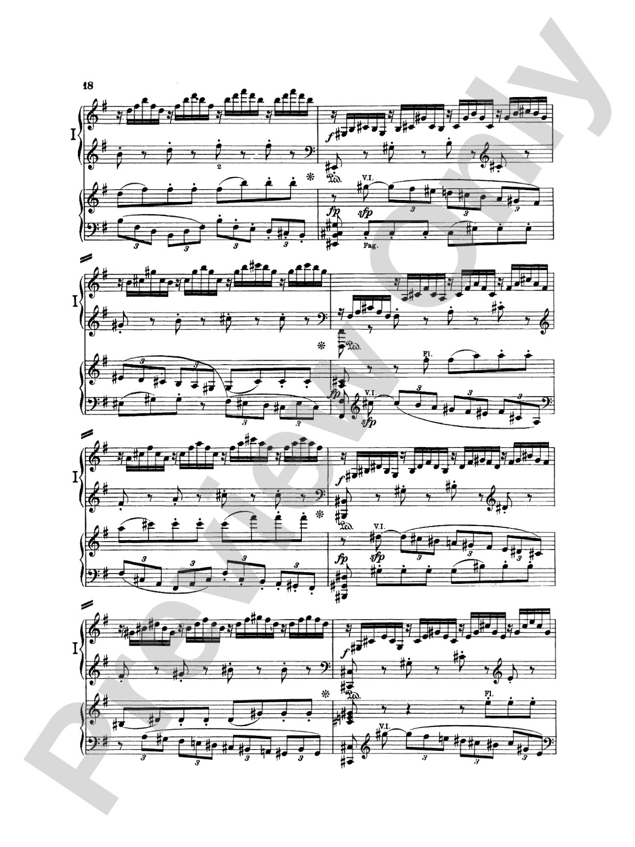 Beethoven: Piano Concerto No. 4 in G Major, Opus 58: Piano Duo (2 Pianos, 4 Hands) Book (2 copies required)