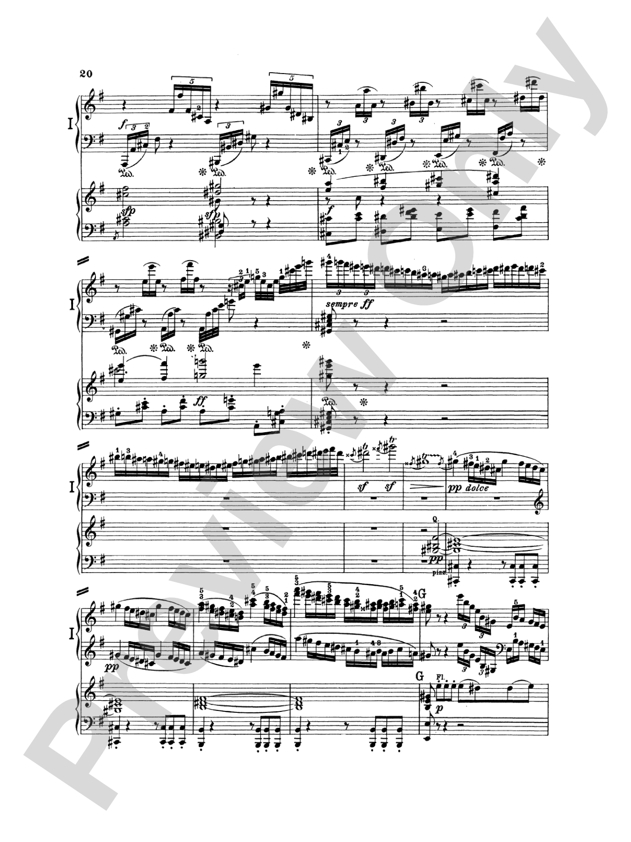 Beethoven: Piano Concerto No. 4 in G Major, Opus 58: Piano Duo (2 Pianos, 4 Hands) Book (2 copies required)