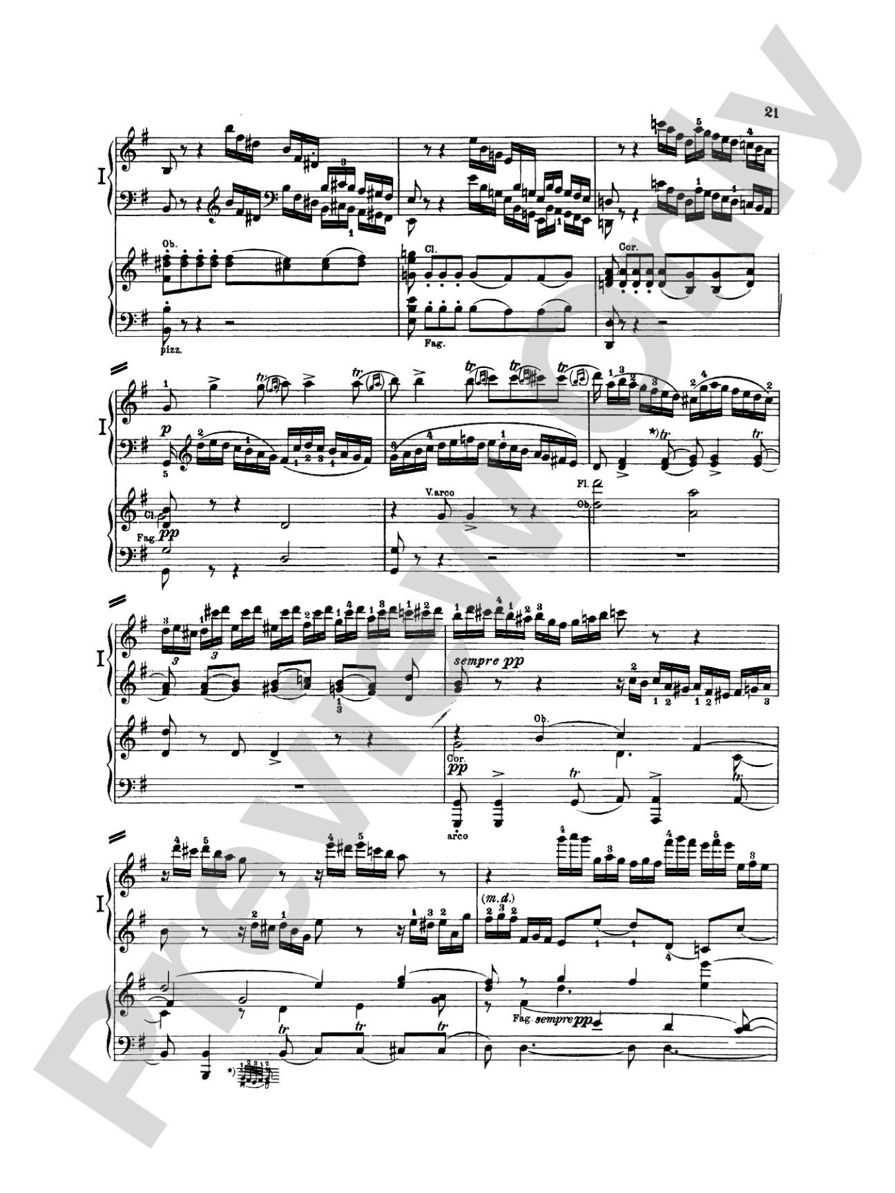 Beethoven: Piano Concerto No. 4 in G Major, Opus 58: Piano Duo (2 Pianos, 4 Hands) Book (2 copies required)