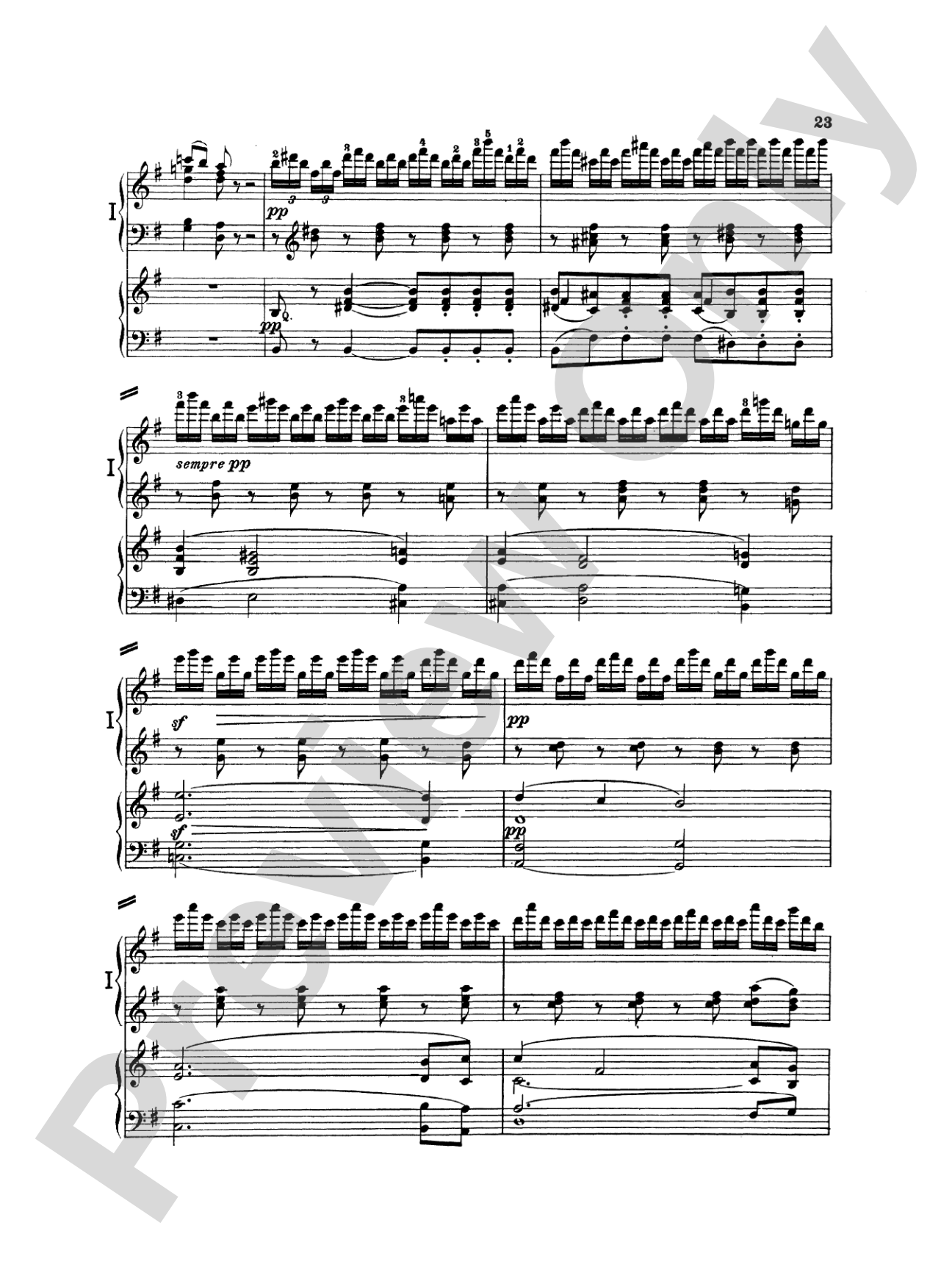 Beethoven: Piano Concerto No. 4 in G Major, Opus 58: Piano Duo (2 Pianos, 4 Hands) Book (2 copies required)