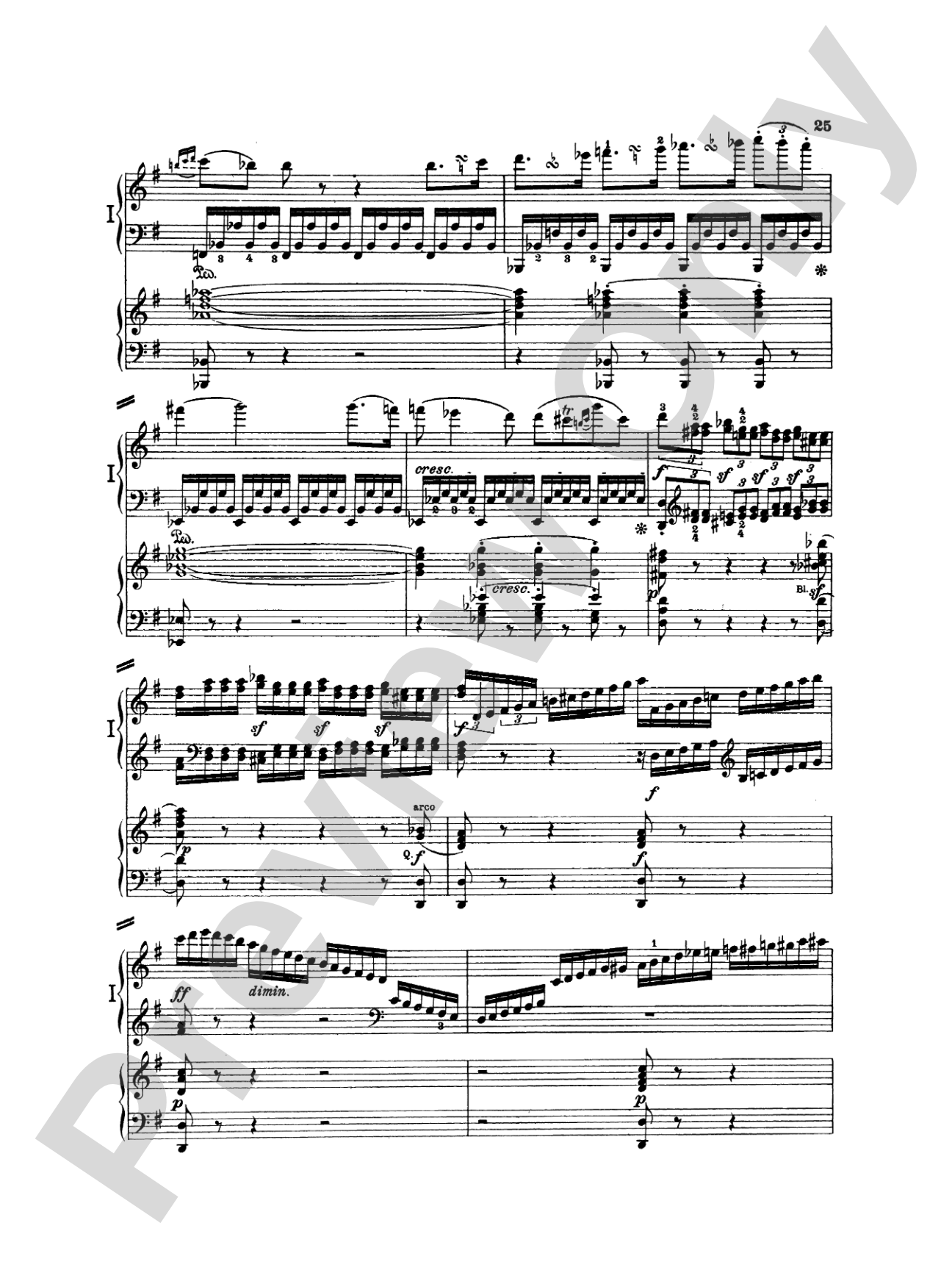 Beethoven: Piano Concerto No. 4 in G Major, Opus 58: Piano Duo (2 Pianos, 4 Hands) Book (2 copies required)