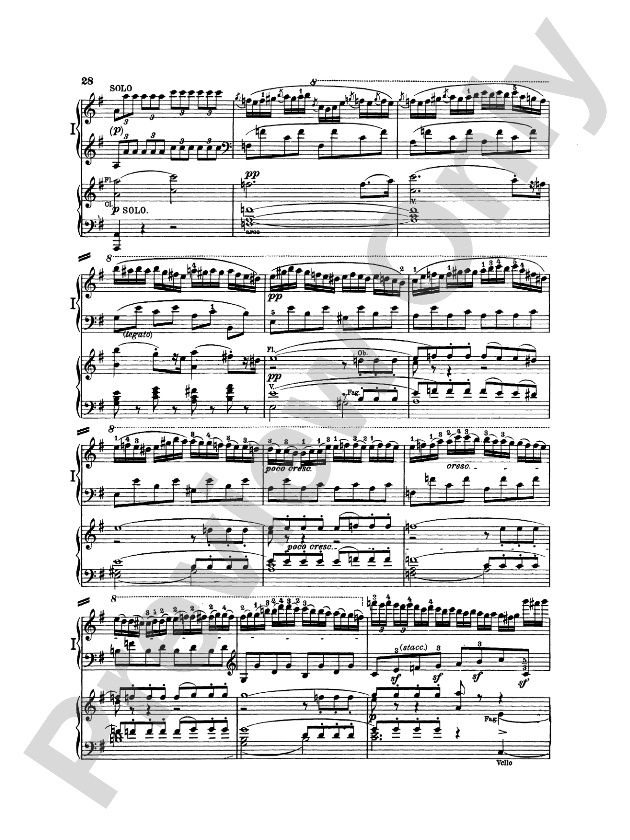 Beethoven: Piano Concerto No. 4 in G Major, Opus 58: Piano Duo (2 Pianos, 4 Hands) Book (2 copies required)