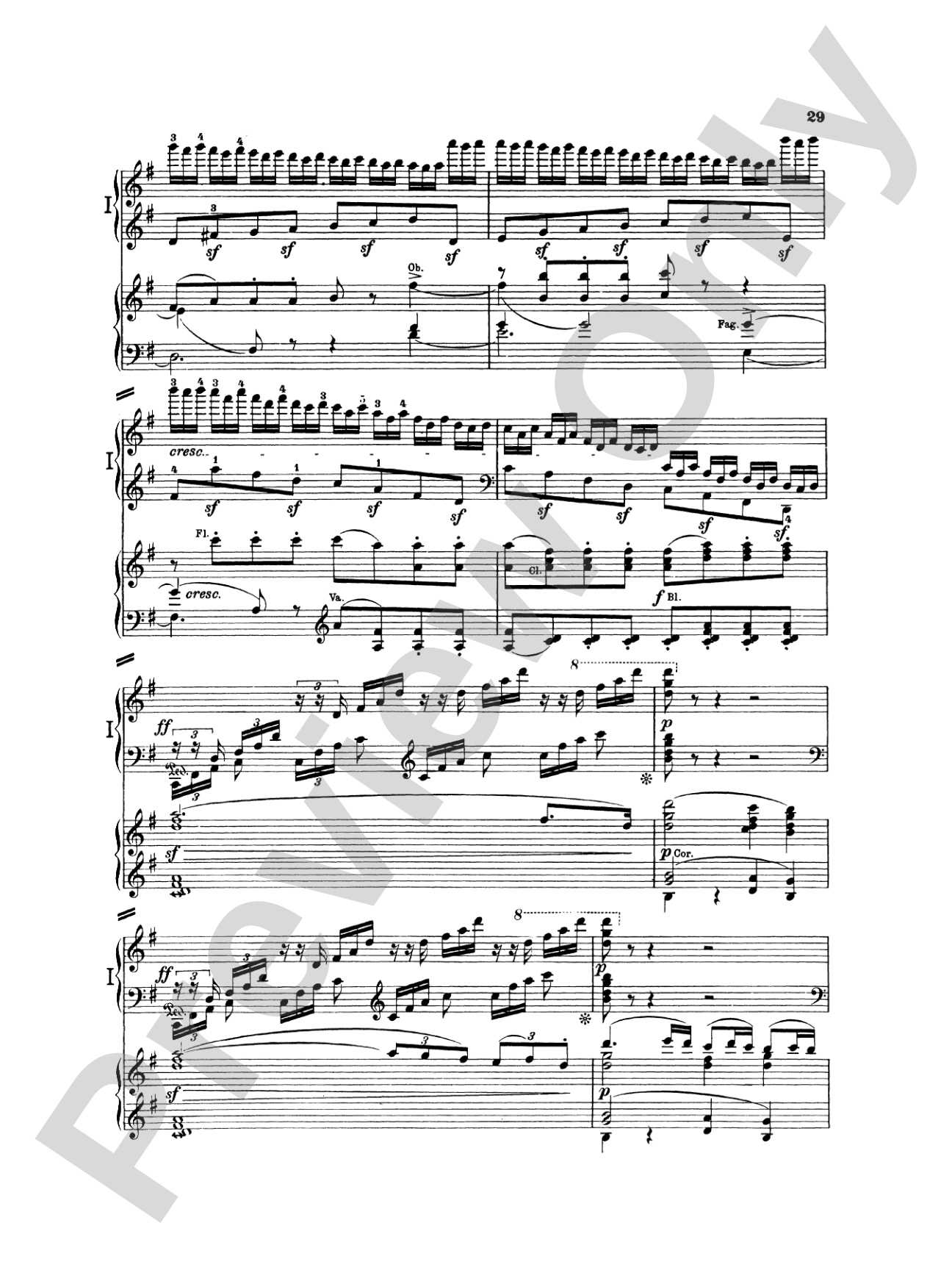 Beethoven: Piano Concerto No. 4 in G Major, Opus 58: Piano Duo (2 Pianos, 4 Hands) Book (2 copies required)