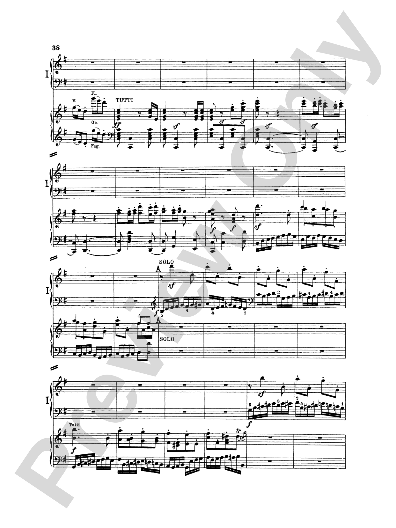 Beethoven: Piano Concerto No. 4 in G Major, Opus 58: Piano Duo (2 Pianos, 4 Hands) Book (2 copies required)