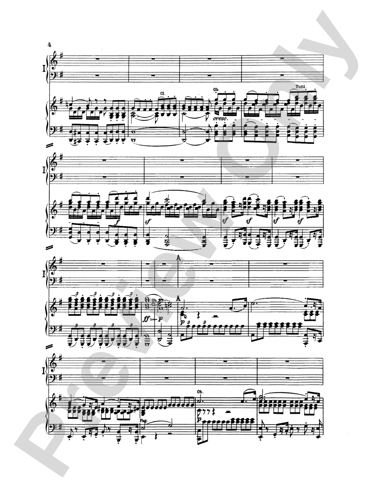 Beethoven: Piano Concerto No. 4 in G Major, Opus 58: Piano Duo (2 Pianos, 4 Hands) Book (2 copies required)