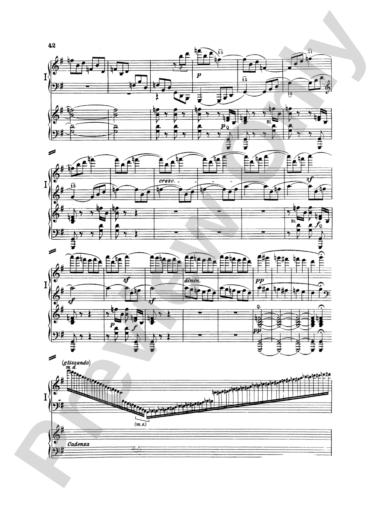 Beethoven: Piano Concerto No. 4 in G Major, Opus 58: Piano Duo (2 Pianos, 4 Hands) Book (2 copies required)