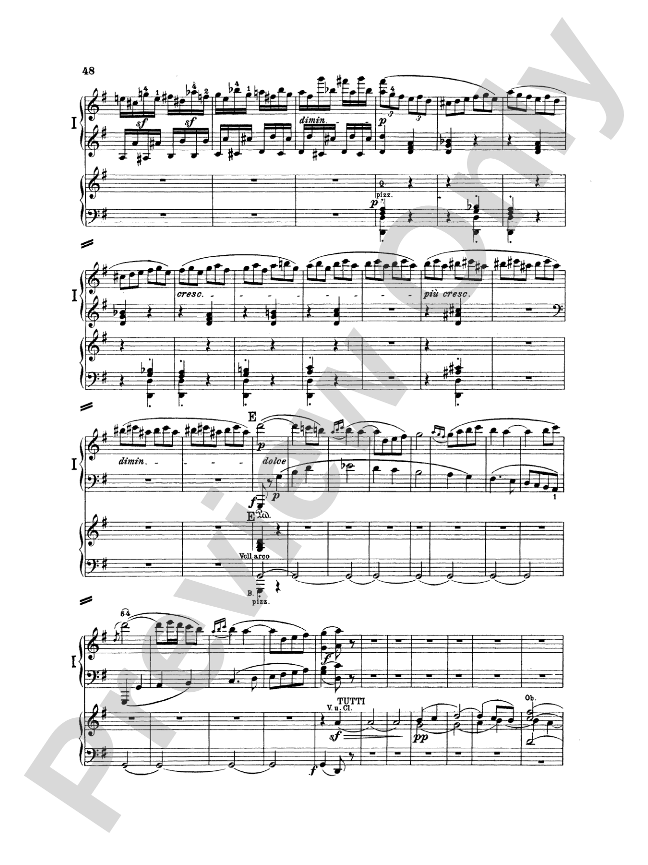 Beethoven: Piano Concerto No. 4 in G Major, Opus 58: Piano Duo (2 Pianos, 4 Hands) Book (2 copies required)