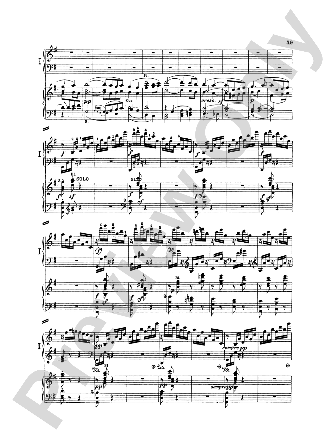 Beethoven: Piano Concerto No. 4 in G Major, Opus 58: Piano Duo (2 Pianos, 4 Hands) Book (2 copies required)