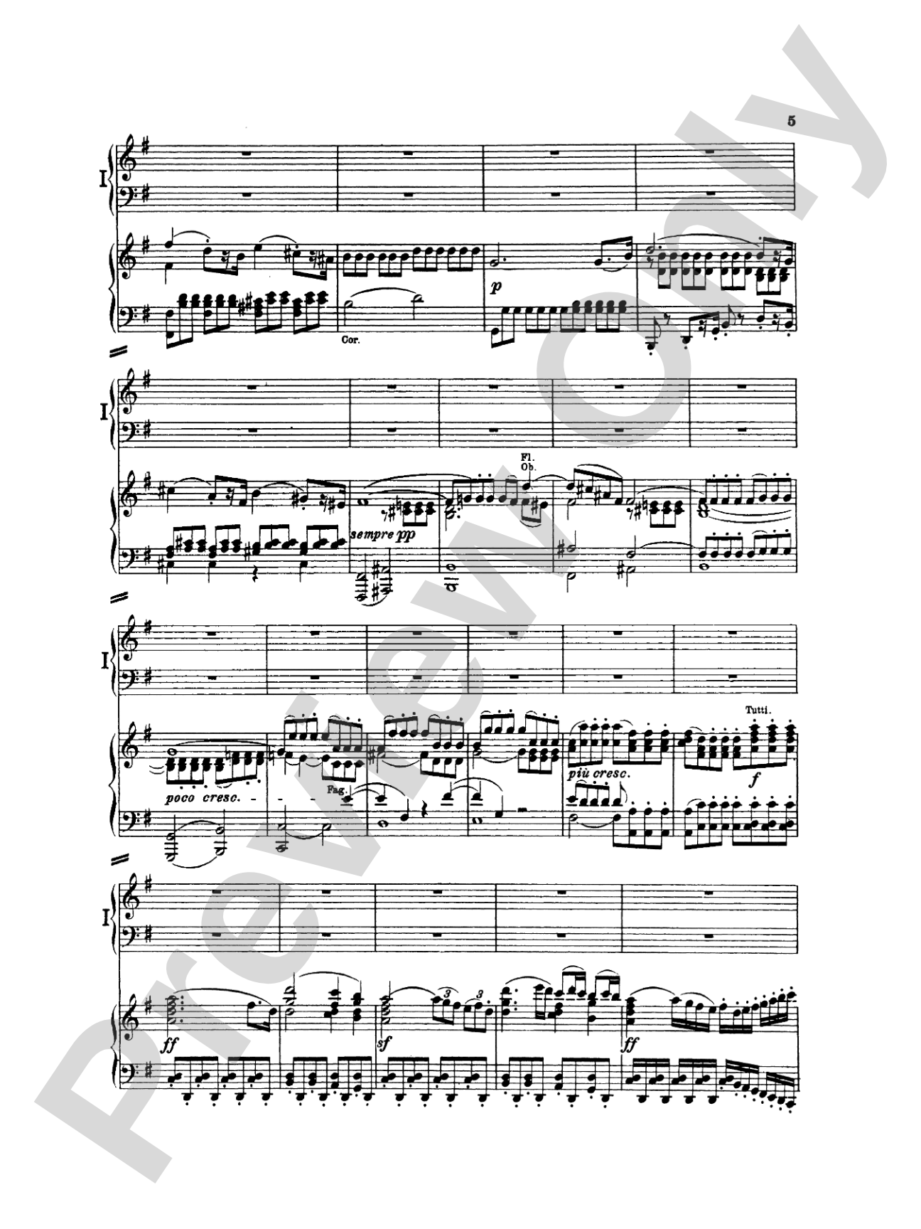 Beethoven: Piano Concerto No. 4 in G Major, Opus 58: Piano Duo (2 Pianos, 4 Hands) Book (2 copies required)
