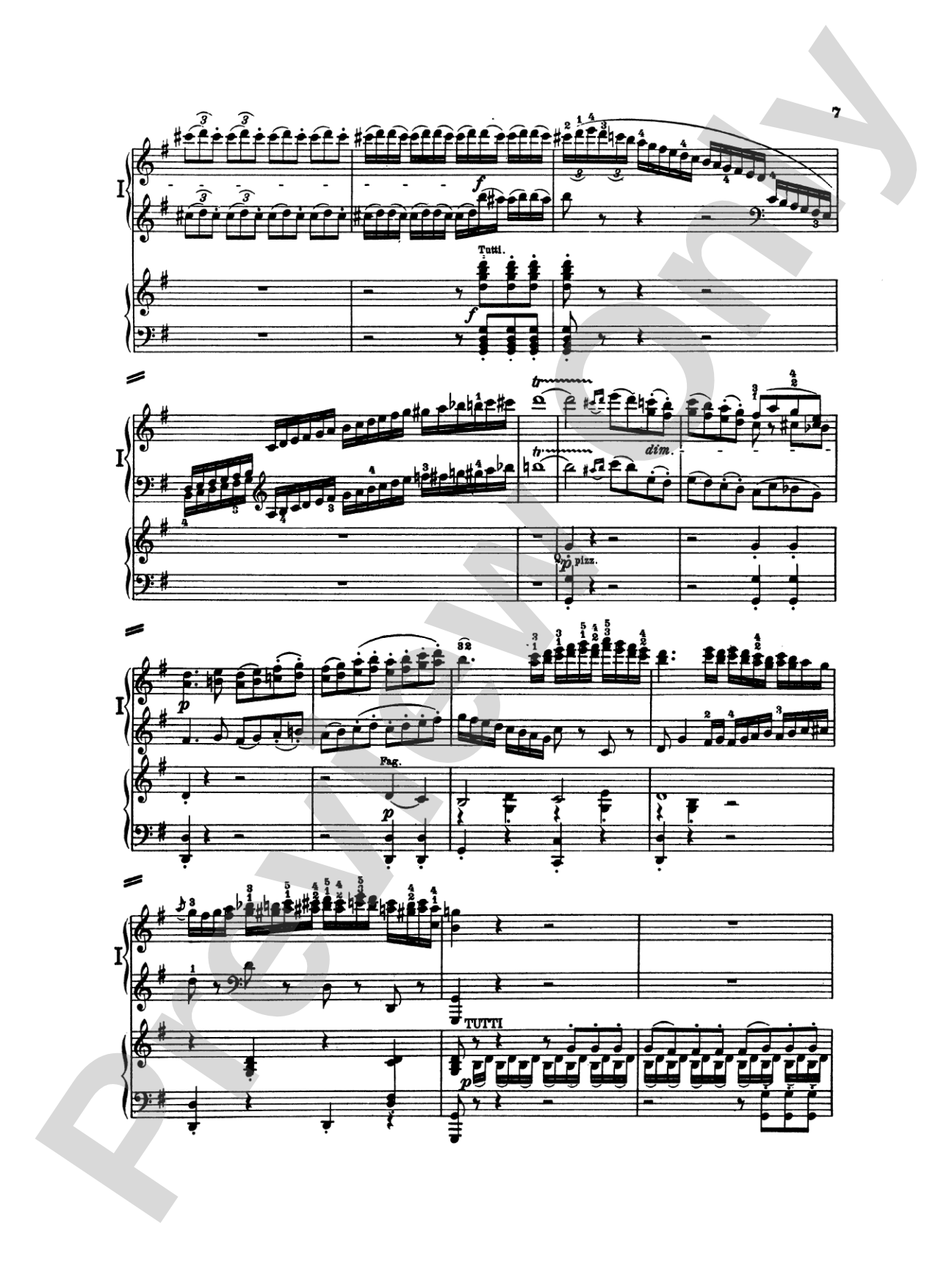 Beethoven: Piano Concerto No. 4 in G Major, Opus 58: Piano Duo (2 Pianos, 4 Hands) Book (2 copies required)
