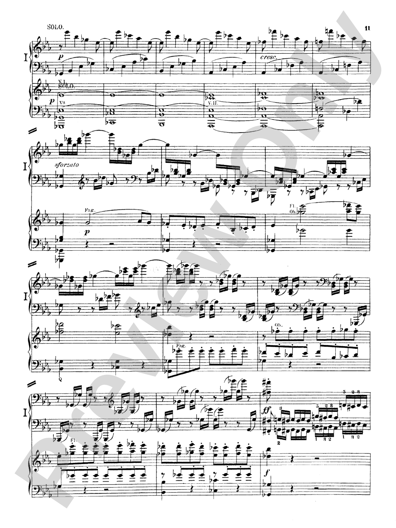 Beethoven: Piano Concerto No. 5 in E flat Major, Opus 73: Piano Duo (2 Pianos, 4 Hands) Book (2 copies required)