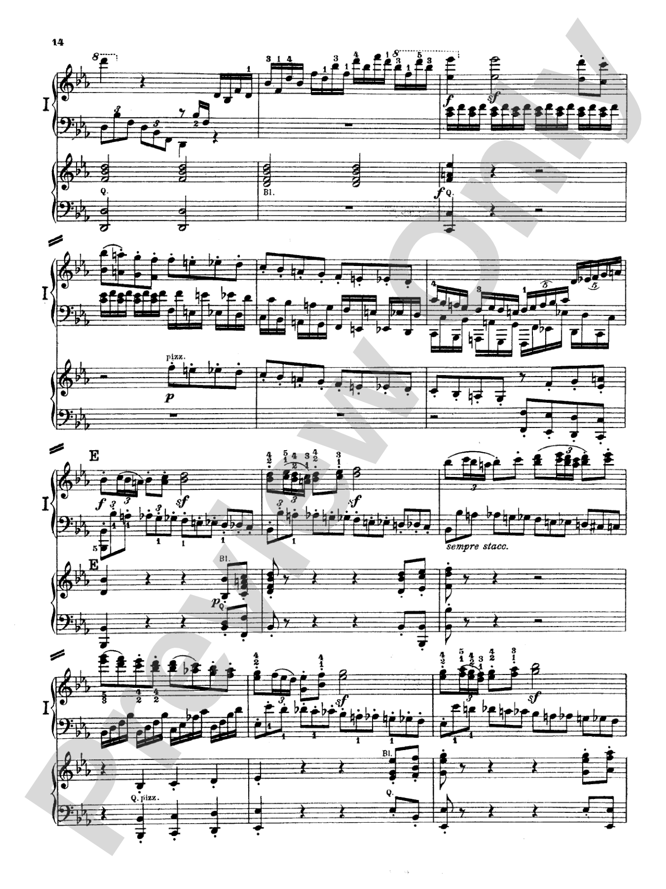 Beethoven: Piano Concerto No. 5 in E flat Major, Opus 73: Piano Duo (2 Pianos, 4 Hands) Book (2 copies required)