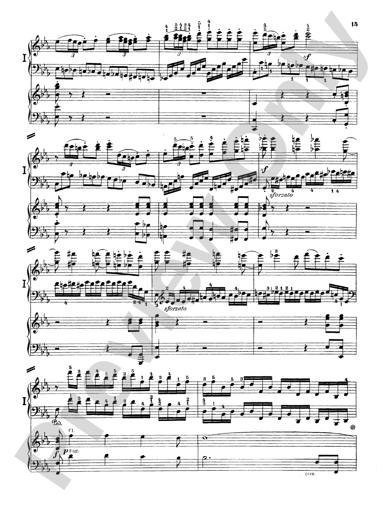 Beethoven: Piano Concerto No. 5 in E flat Major, Opus 73: Piano Duo (2 Pianos, 4 Hands) Book (2 copies required)