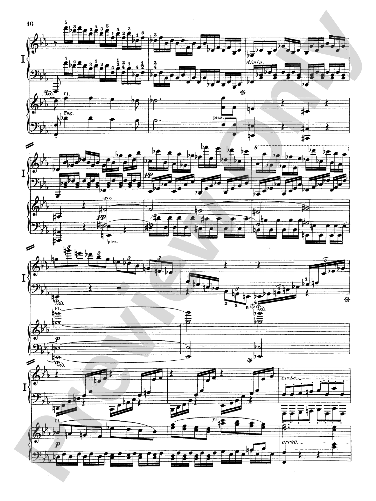 Beethoven: Piano Concerto No. 5 in E flat Major, Opus 73: Piano Duo (2 Pianos, 4 Hands) Book (2 copies required)