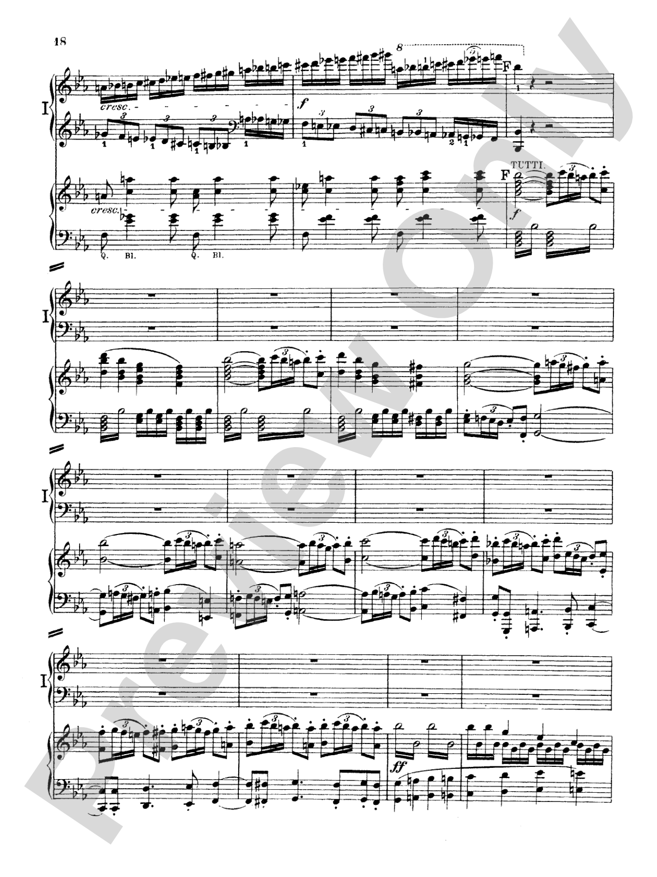 Beethoven: Piano Concerto No. 5 in E flat Major, Opus 73: Piano Duo (2 Pianos, 4 Hands) Book (2 copies required)