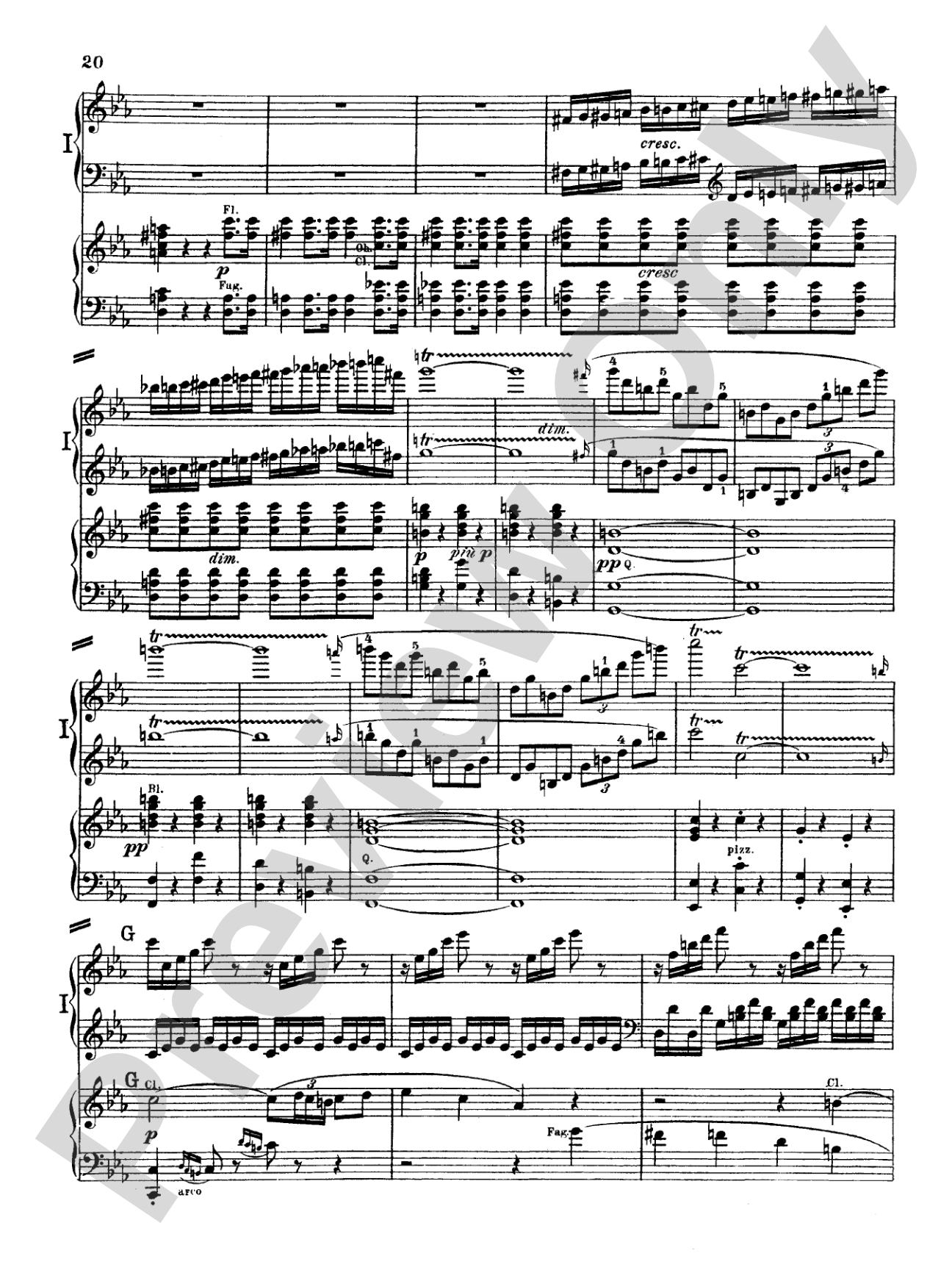 Beethoven: Piano Concerto No. 5 in E flat Major, Opus 73: Piano Duo (2 Pianos, 4 Hands) Book (2 copies required)