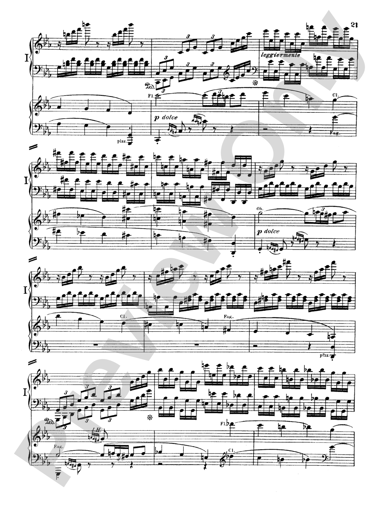 Beethoven: Piano Concerto No. 5 in E flat Major, Opus 73: Piano Duo (2 Pianos, 4 Hands) Book (2 copies required)