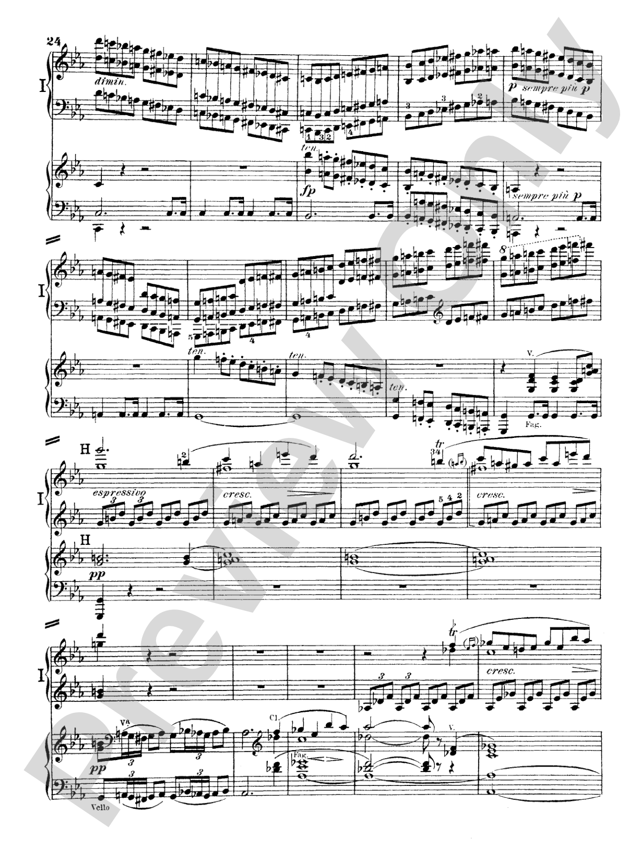 Beethoven: Piano Concerto No. 5 in E flat Major, Opus 73: Piano Duo (2 Pianos, 4 Hands) Book (2 copies required)
