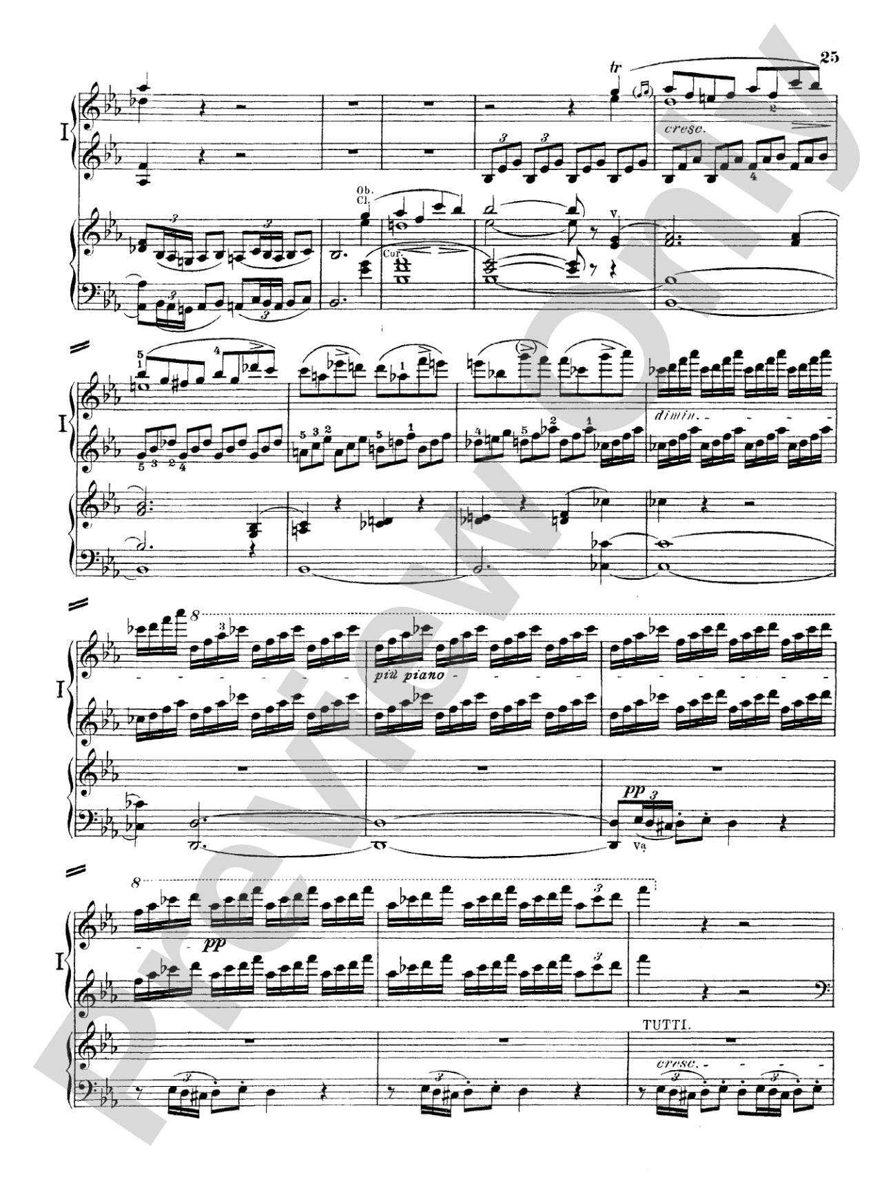 Beethoven: Piano Concerto No. 5 in E flat Major, Opus 73: Piano Duo (2 Pianos, 4 Hands) Book (2 copies required)
