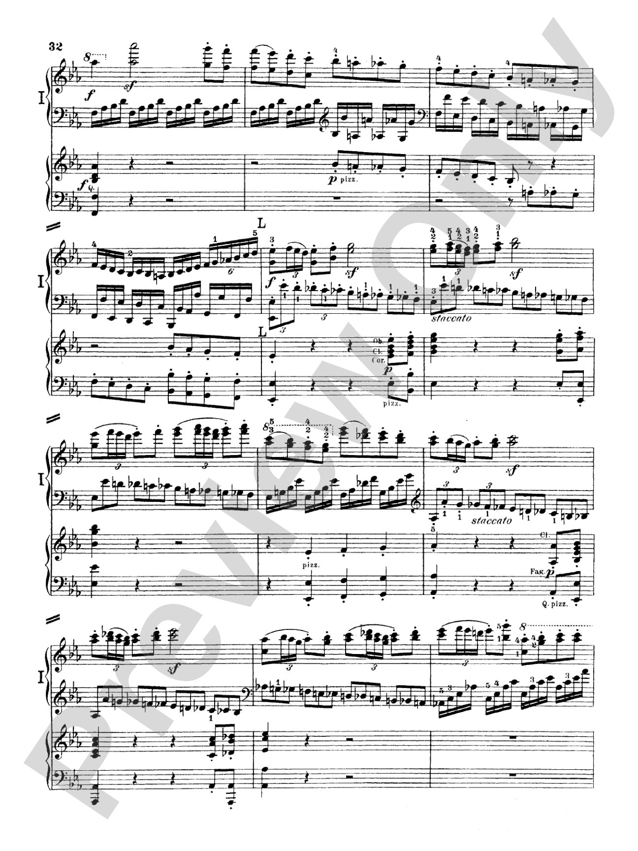 Beethoven: Piano Concerto No. 5 in E flat Major, Opus 73: Piano Duo (2 Pianos, 4 Hands) Book (2 copies required)