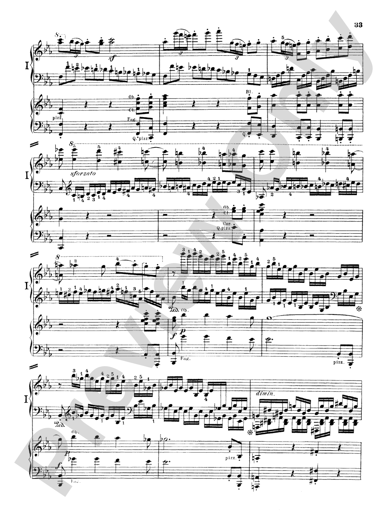 Beethoven: Piano Concerto No. 5 in E flat Major, Opus 73: Piano Duo (2 Pianos, 4 Hands) Book (2 copies required)