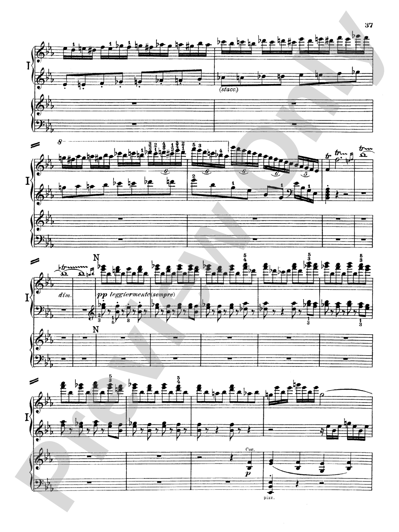 Beethoven: Piano Concerto No. 5 in E flat Major, Opus 73: Piano Duo (2 Pianos, 4 Hands) Book (2 copies required)