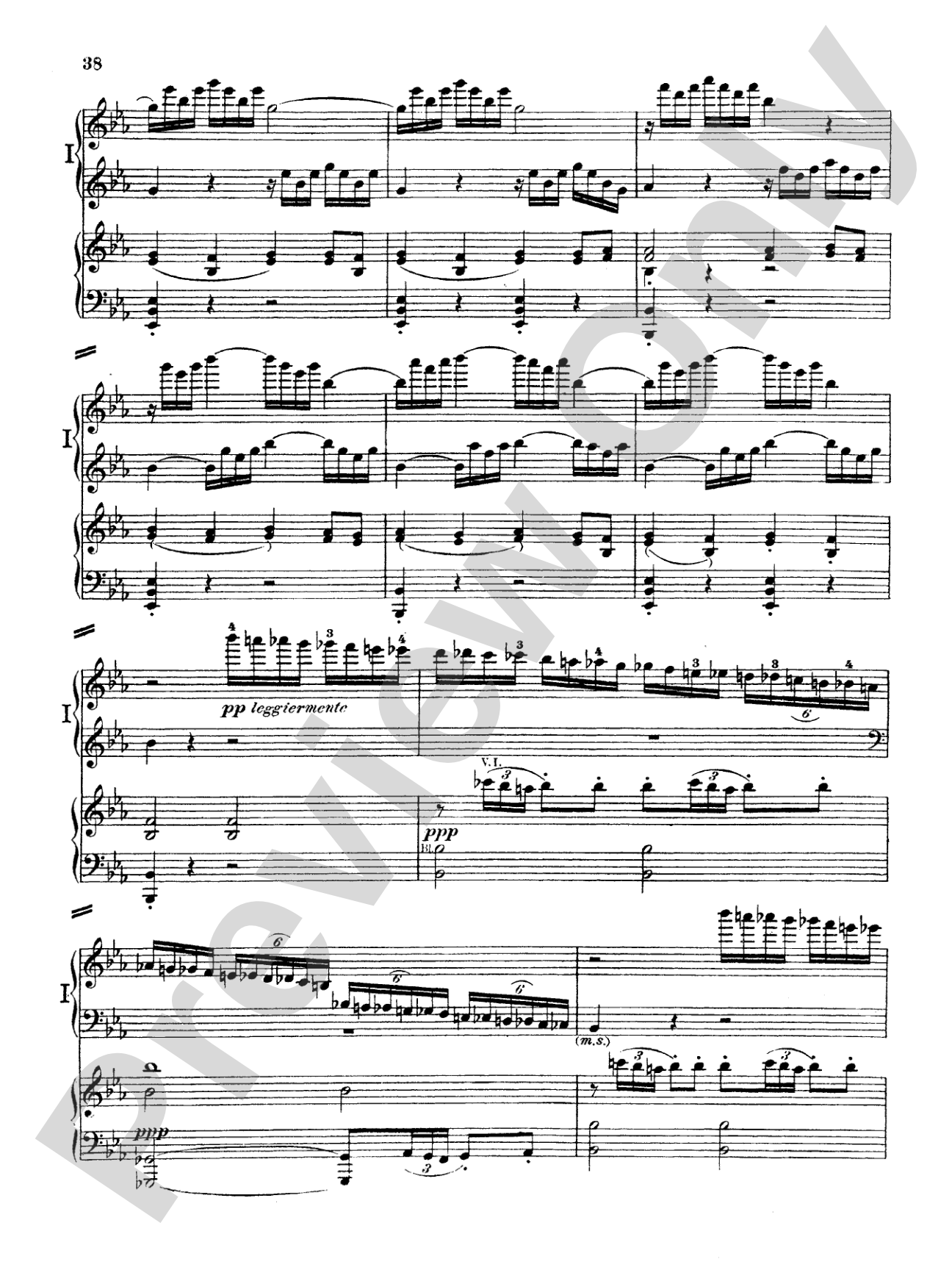 Beethoven: Piano Concerto No. 5 in E flat Major, Opus 73: Piano Duo (2 Pianos, 4 Hands) Book (2 copies required)