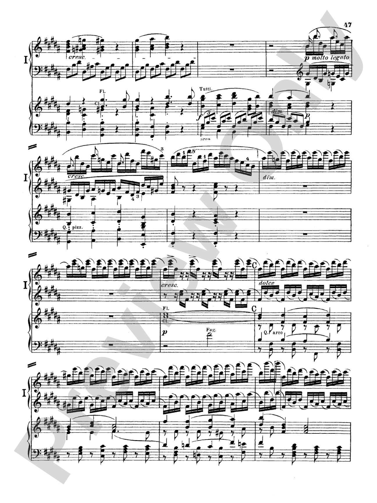 Beethoven: Piano Concerto No. 5 in E flat Major, Opus 73: Piano Duo (2 Pianos, 4 Hands) Book (2 copies required)