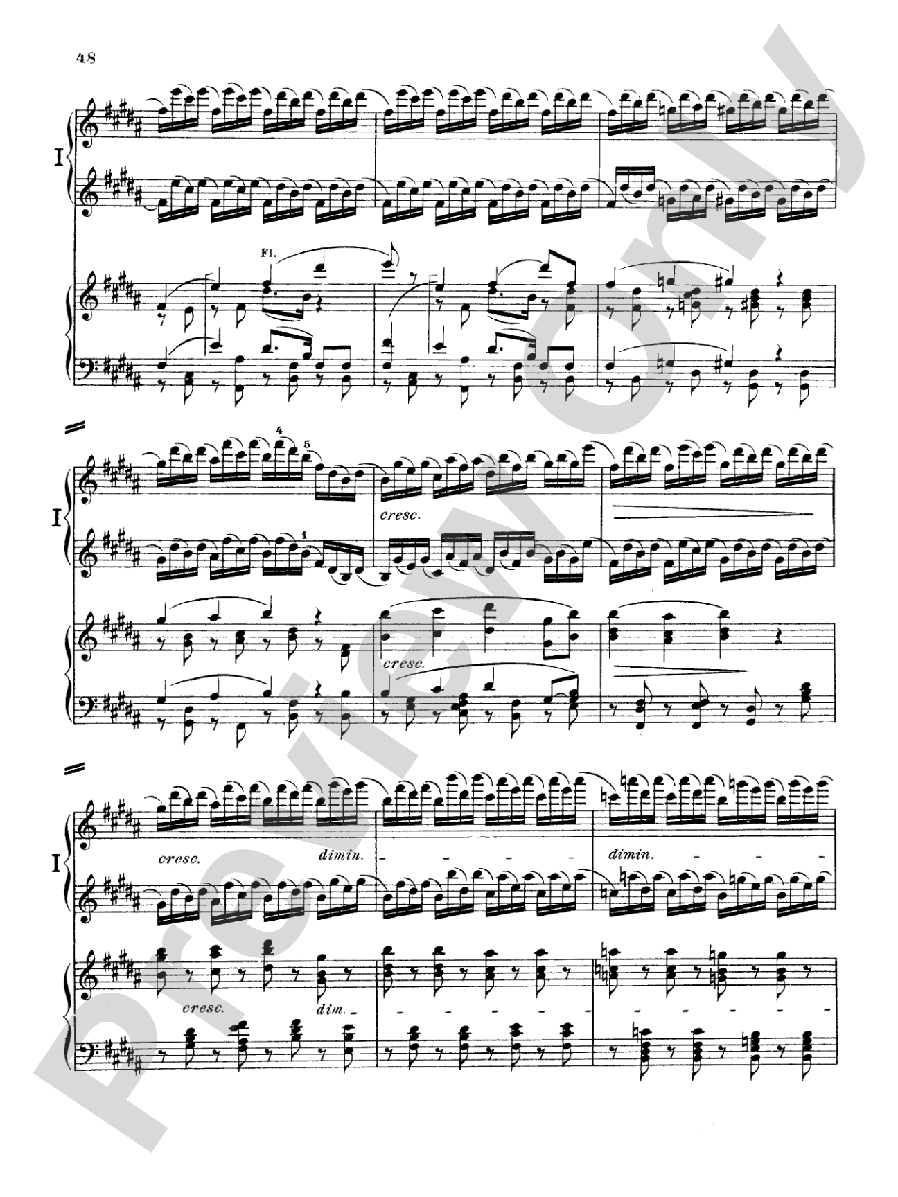 Beethoven: Piano Concerto No. 5 in E flat Major, Opus 73: Piano Duo (2 Pianos, 4 Hands) Book (2 copies required)