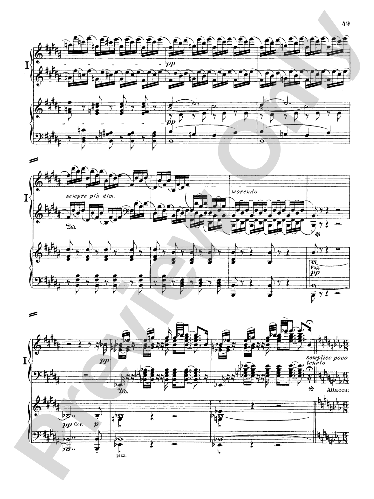 Beethoven: Piano Concerto No. 5 in E flat Major, Opus 73: Piano Duo (2 Pianos, 4 Hands) Book (2 copies required)