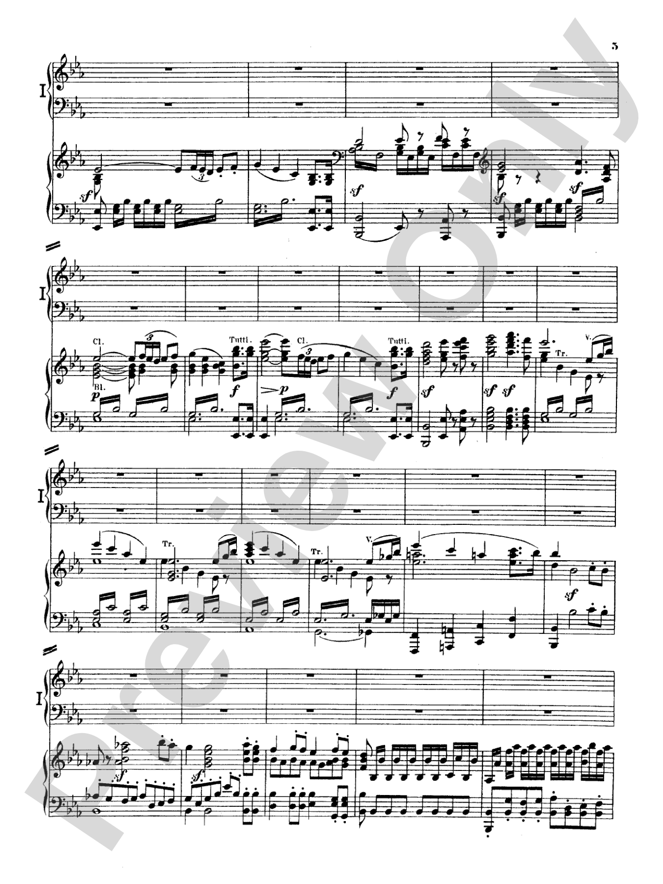Beethoven: Piano Concerto No. 5 in E flat Major, Opus 73: Piano Duo (2 Pianos, 4 Hands) Book (2 copies required)
