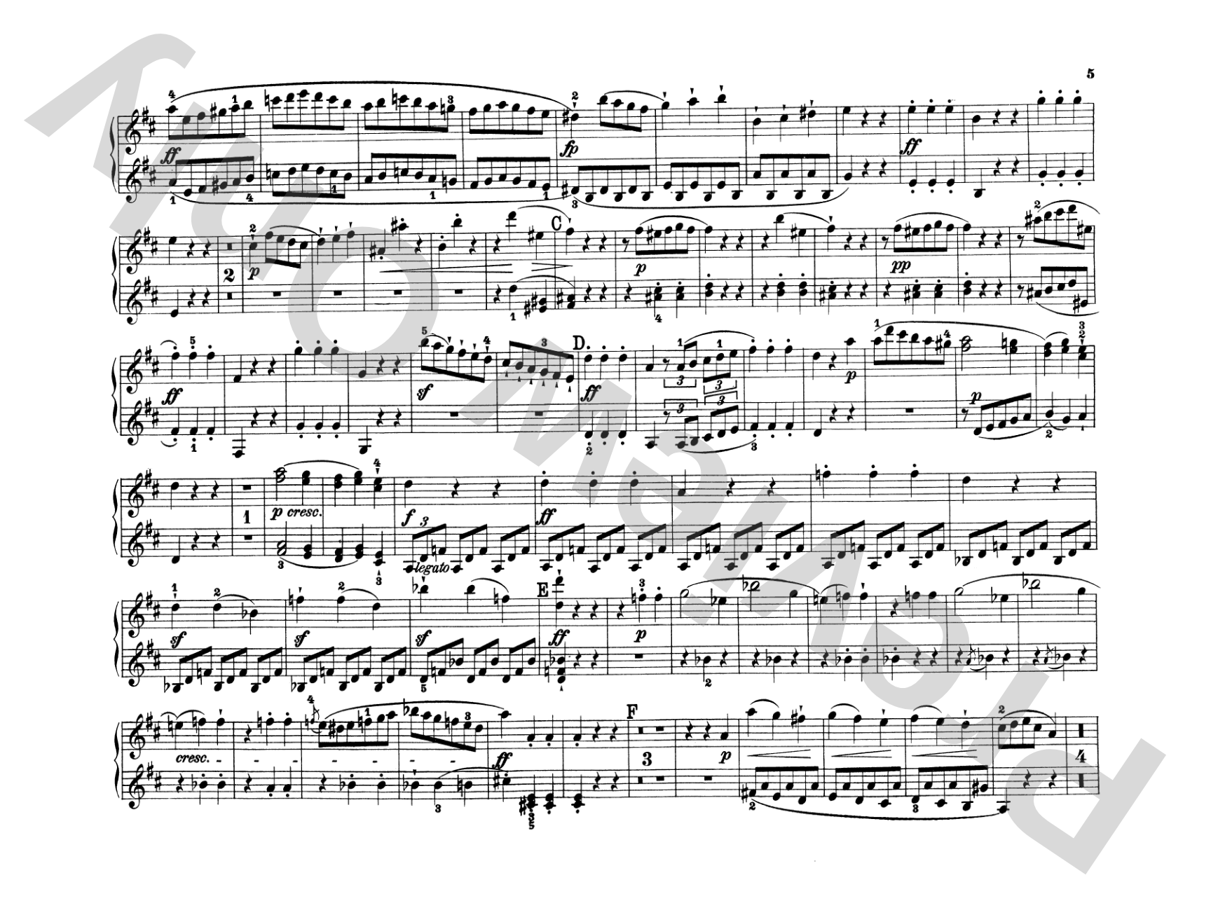 Beethoven: Original Compositions for Four Hands: Piano Duet (1 Piano, 4 Hands) Comb Bound Book