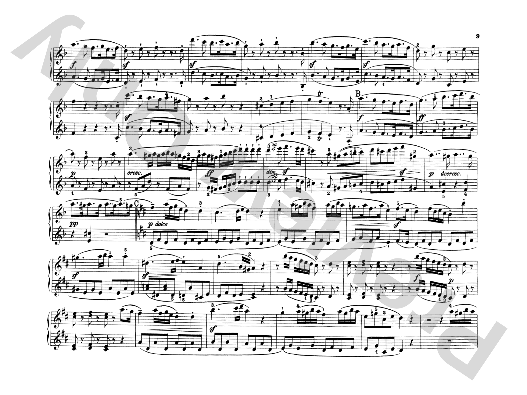 Beethoven: Original Compositions for Four Hands: Piano Duet (1 Piano, 4 Hands) Comb Bound Book