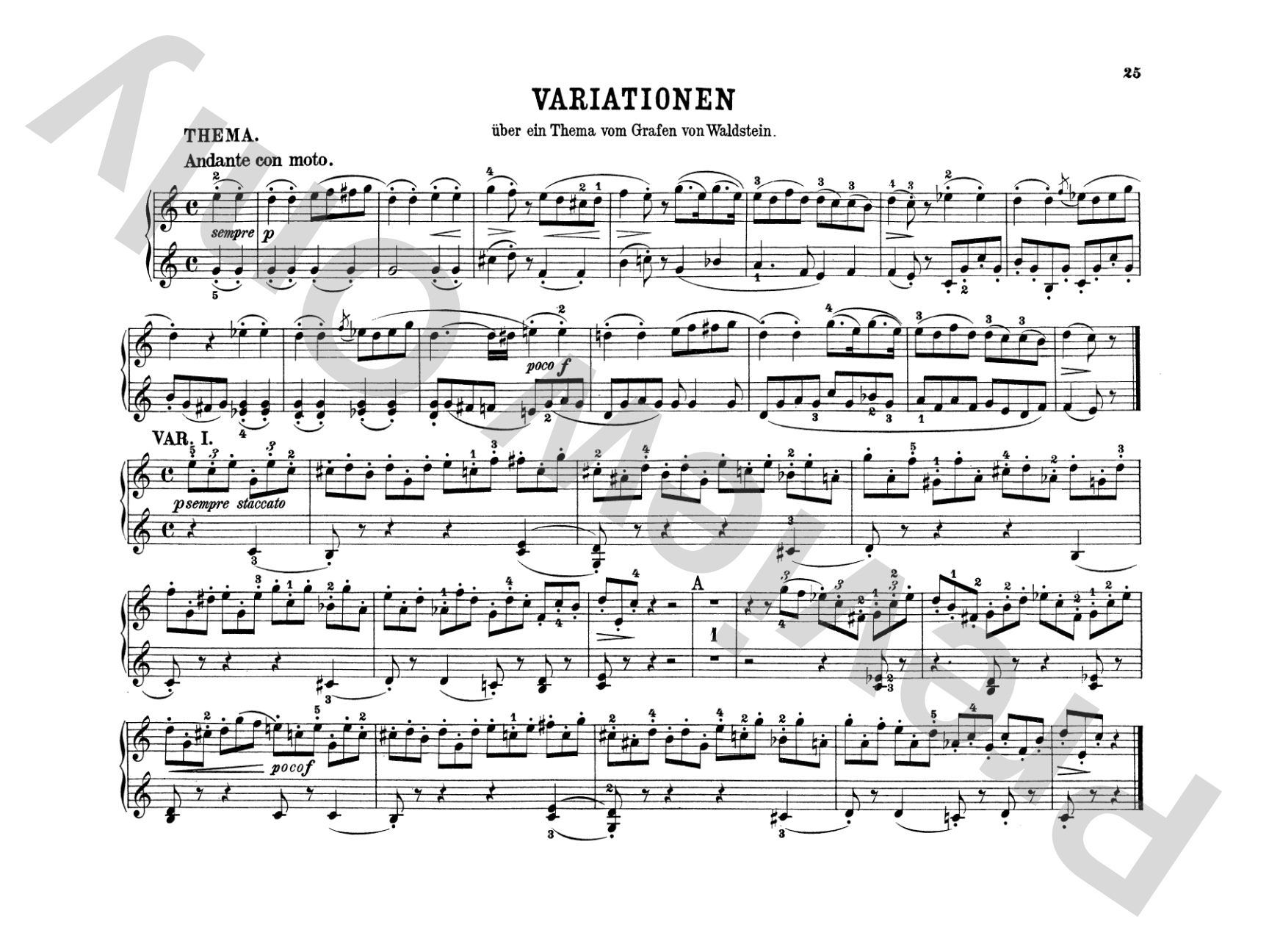 Beethoven: Original Compositions for Four Hands