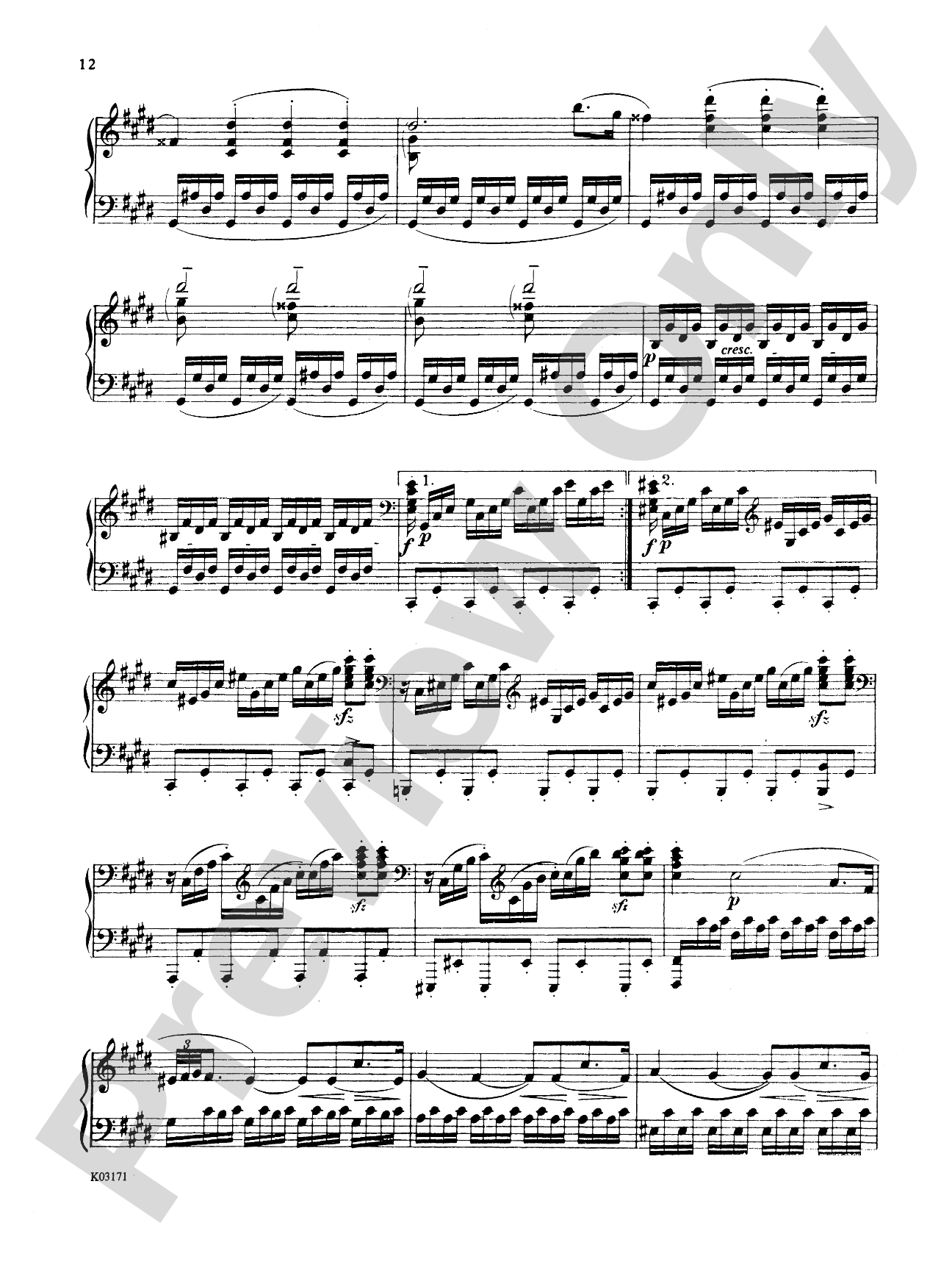 Beethoven: Sonata No. 14 in C-Sharp Minor, Op. 27, No. 2, "Moonlight": Piano